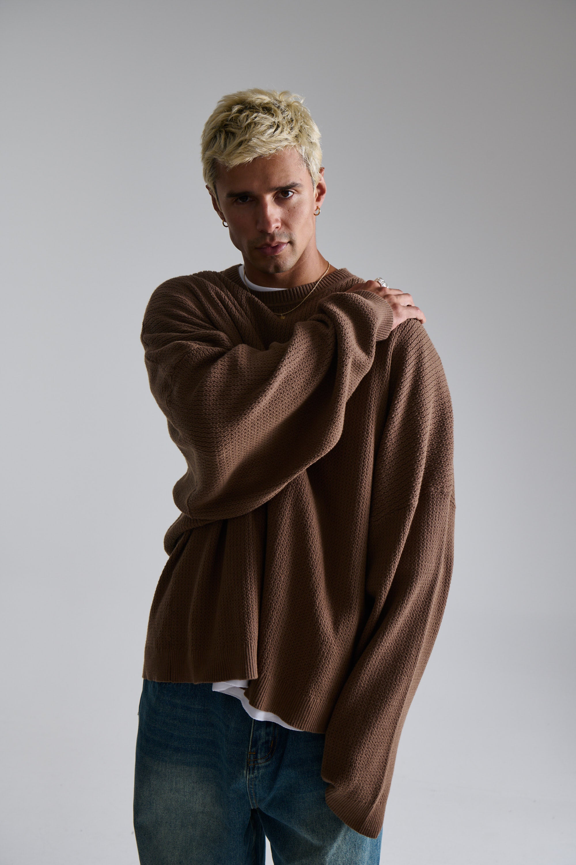 Lightweight Texture Sweat Choc