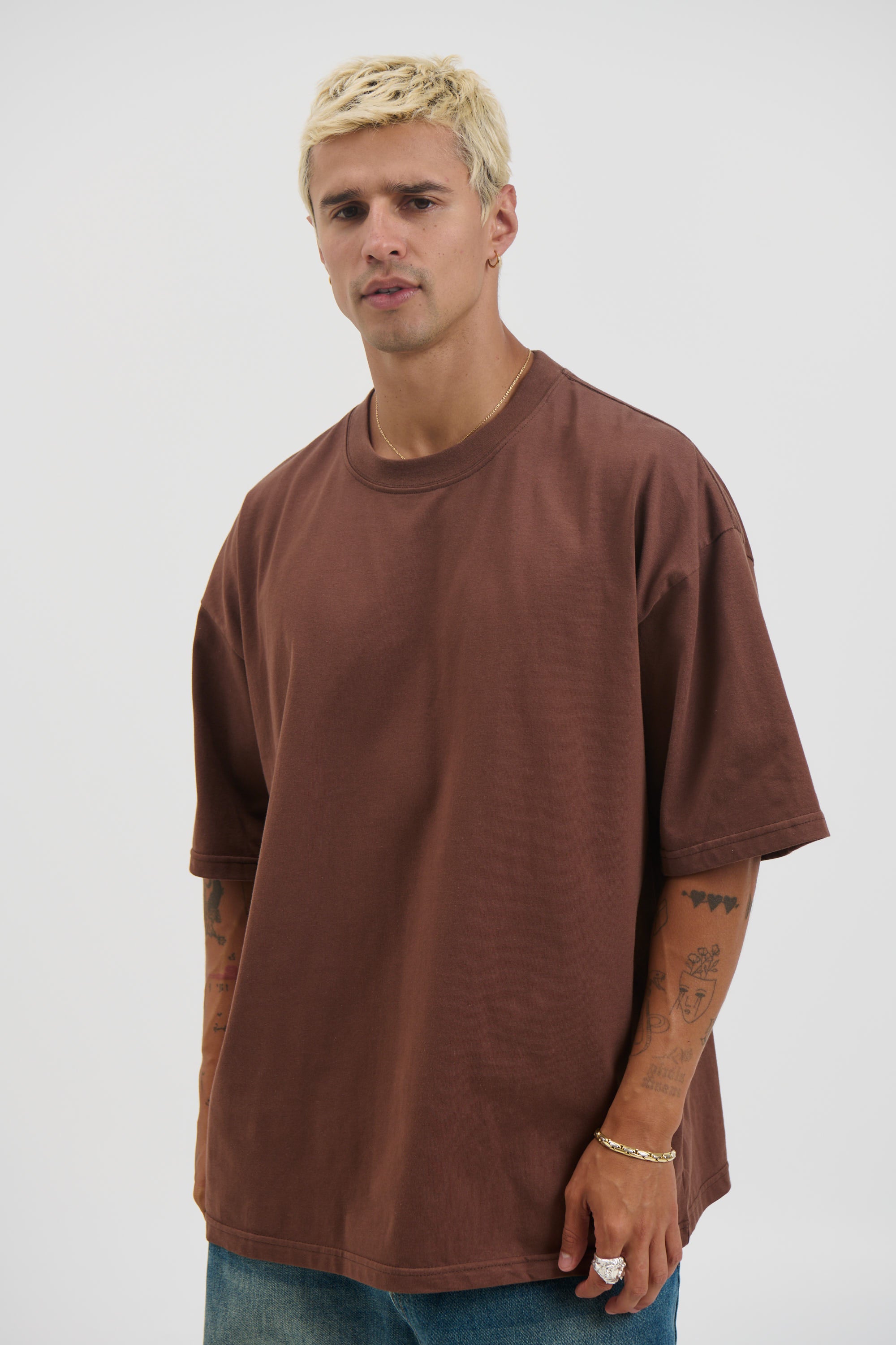 Midweight Signature Tee Dark Brown