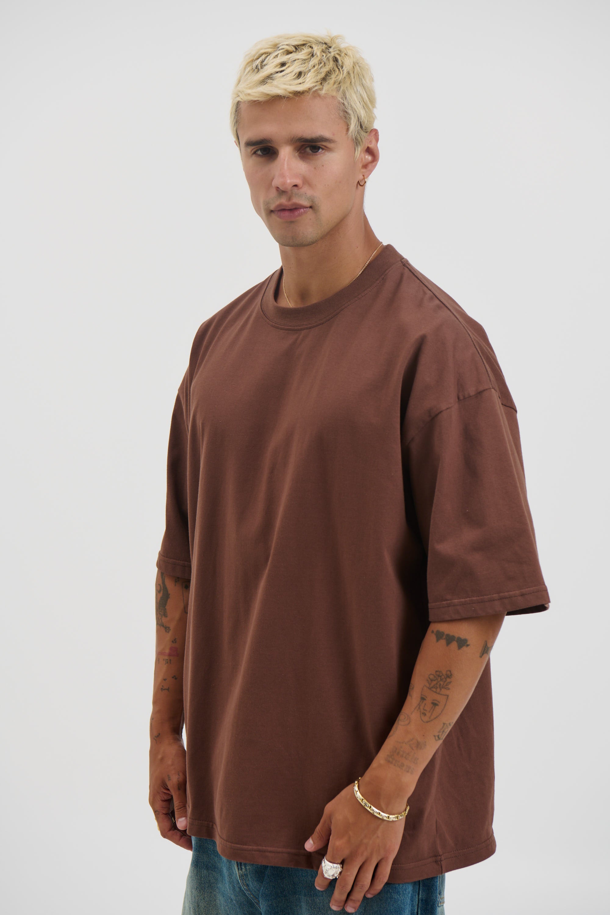 Midweight Signature Tee Dark Brown