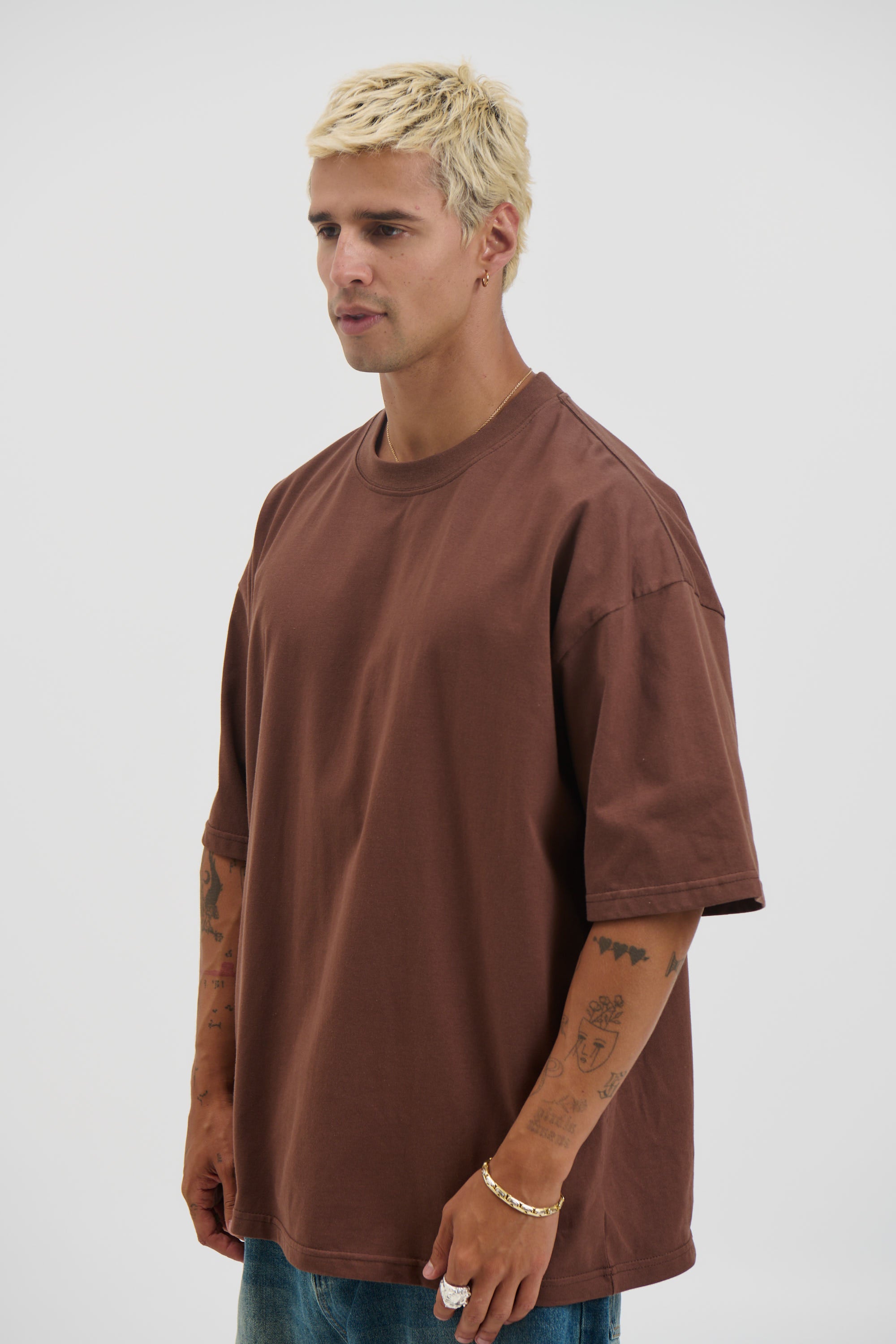 Midweight Signature Tee Dark Brown
