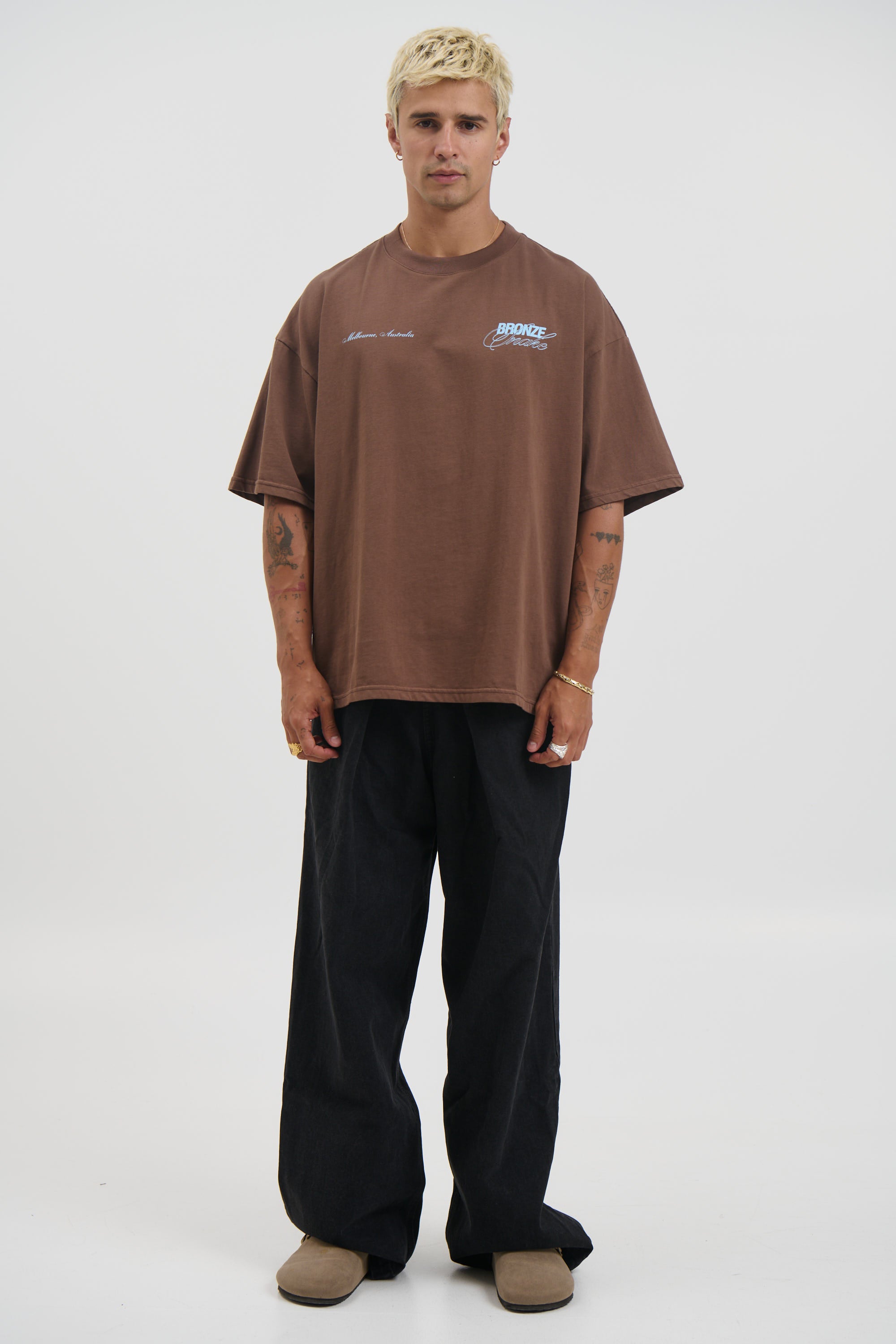 Bronze Snake Signature Tee Choc