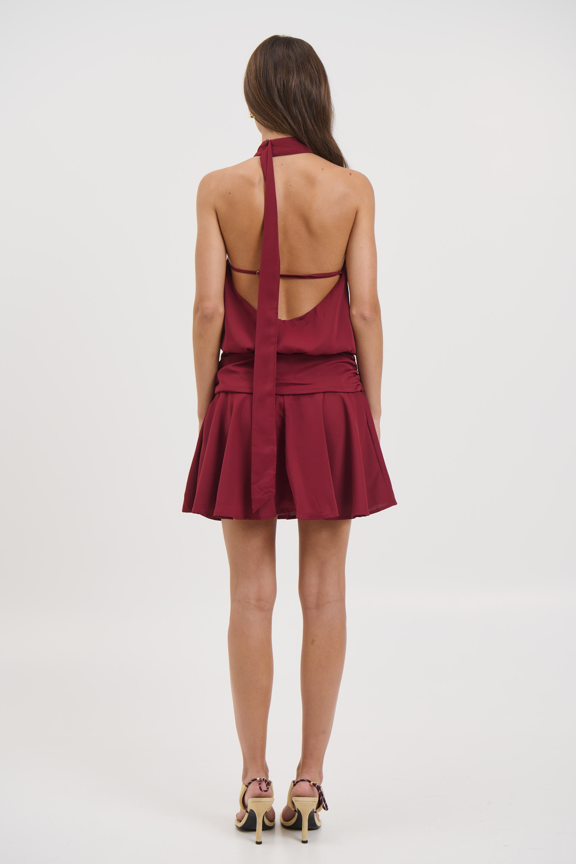 Renae Mini Dress Wine
