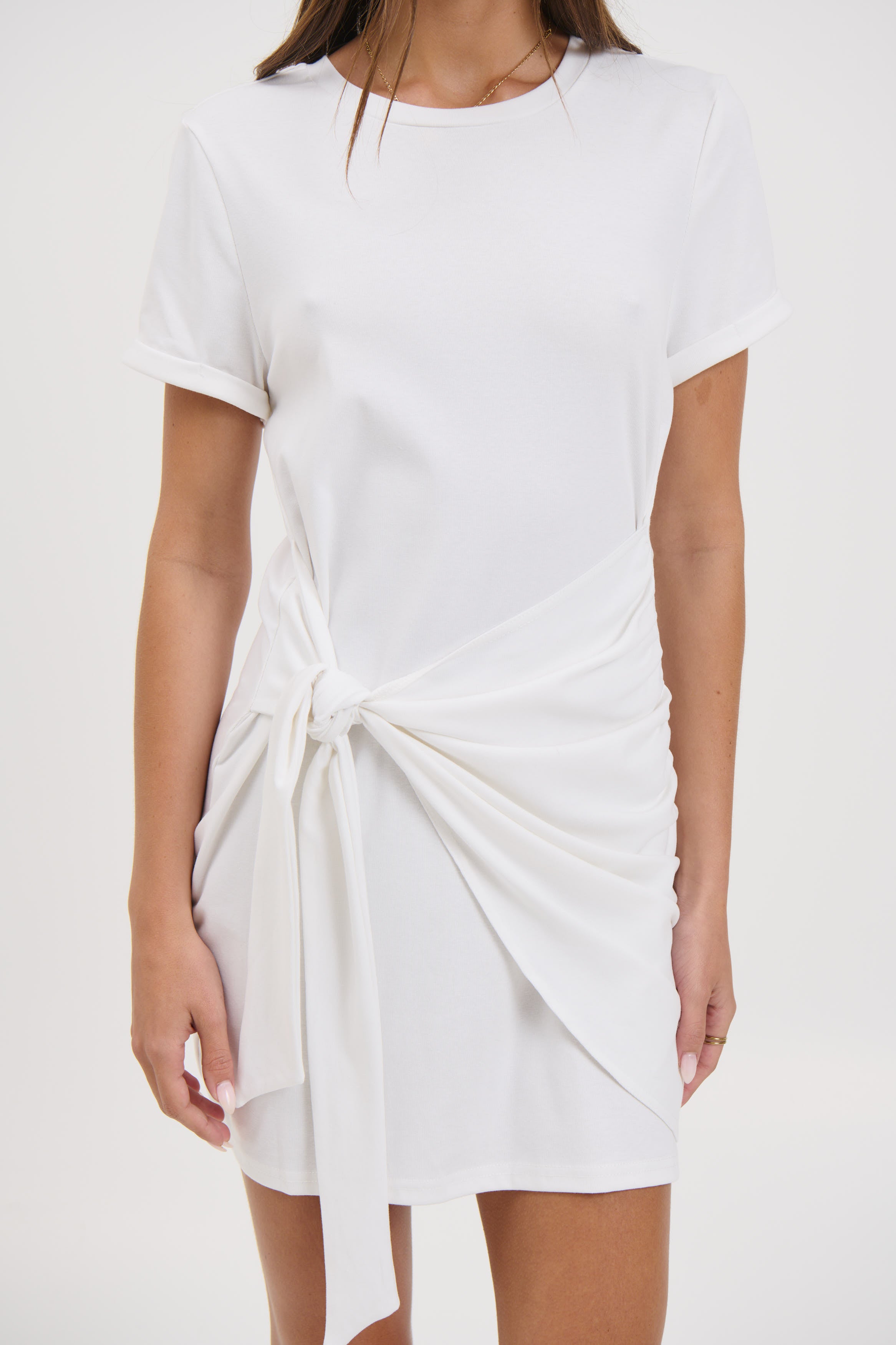 Winnie Shirt Dress White