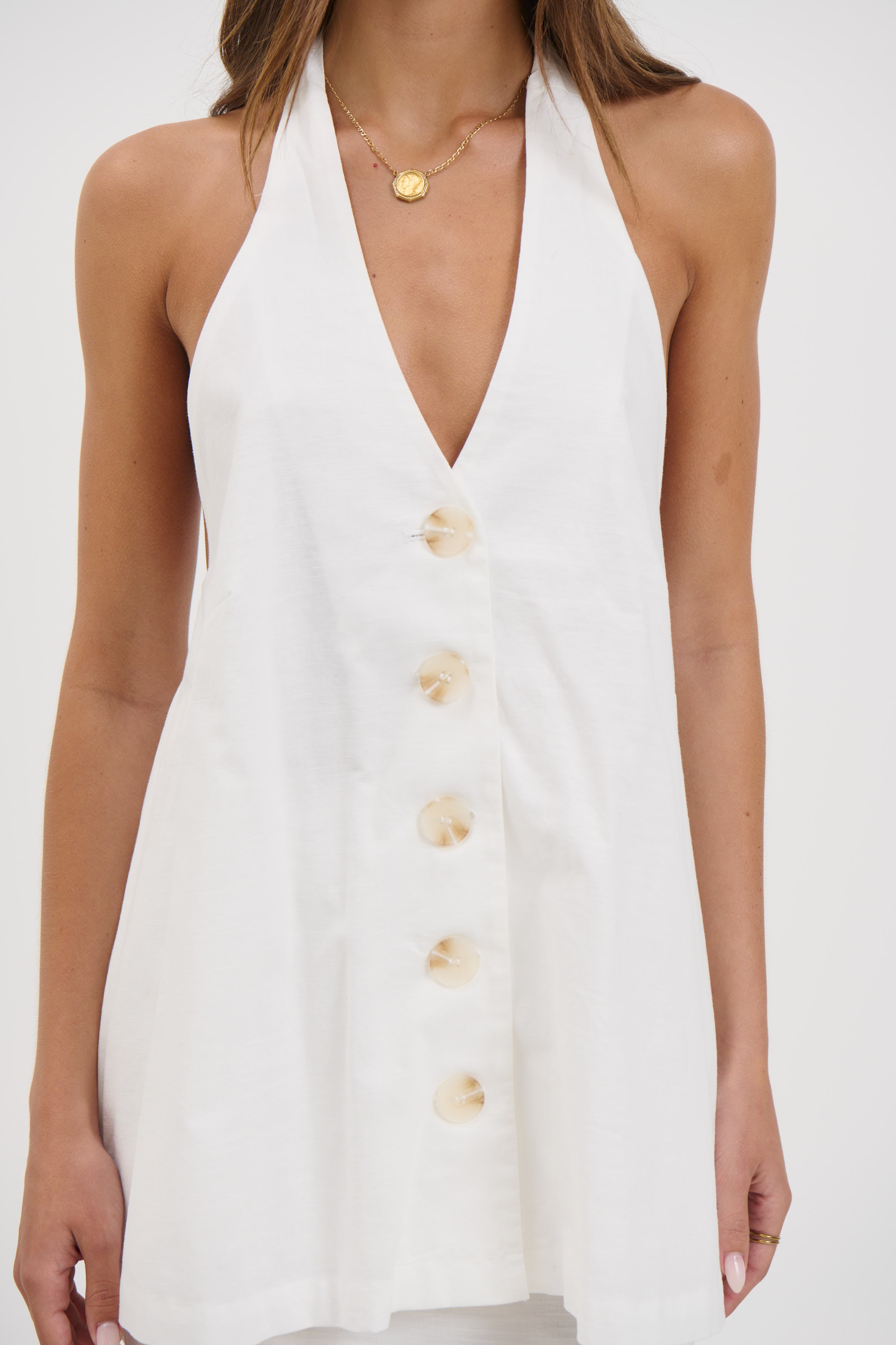 Octavia Vest White