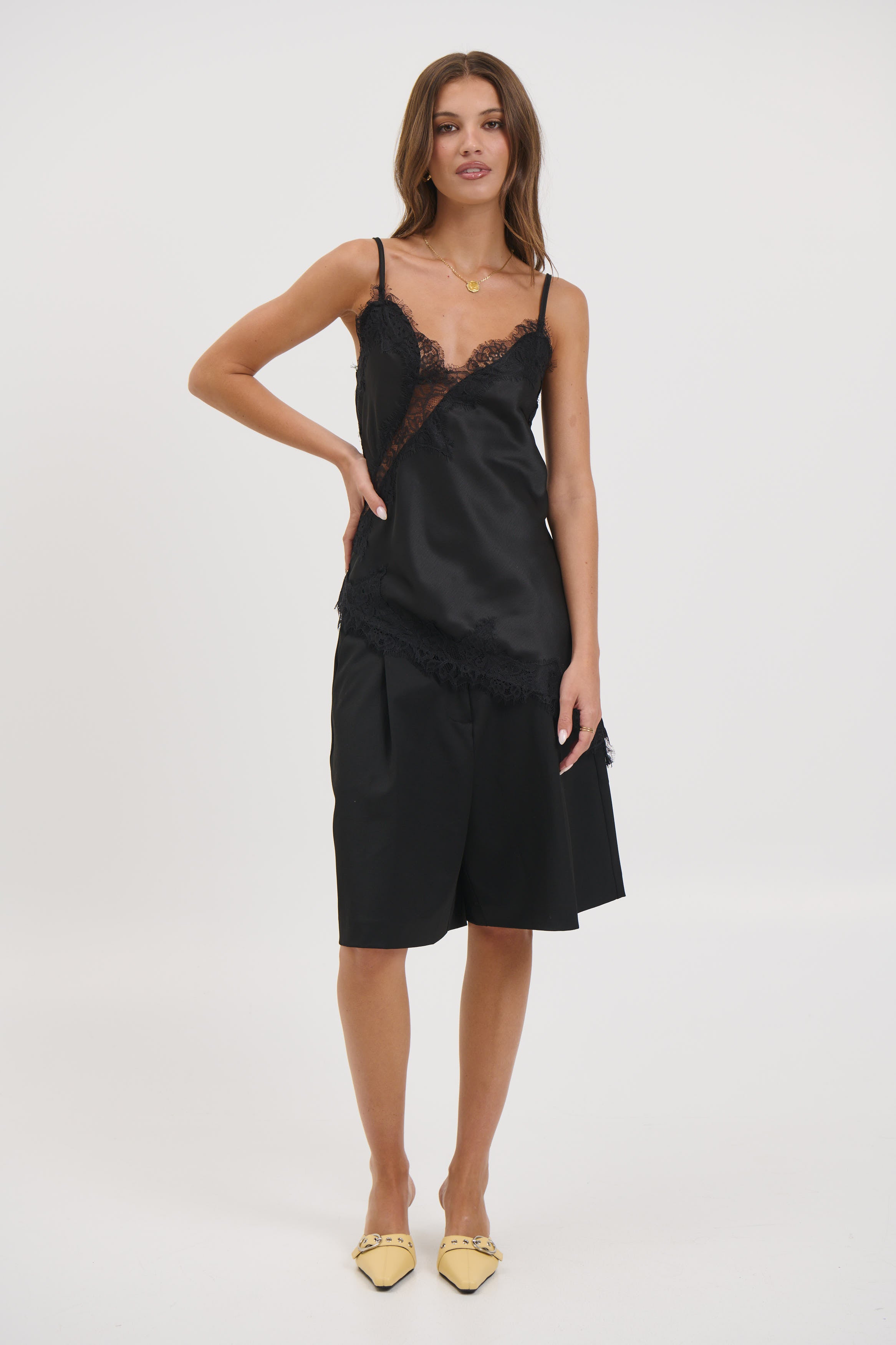 Chrishell Lace Cami Black