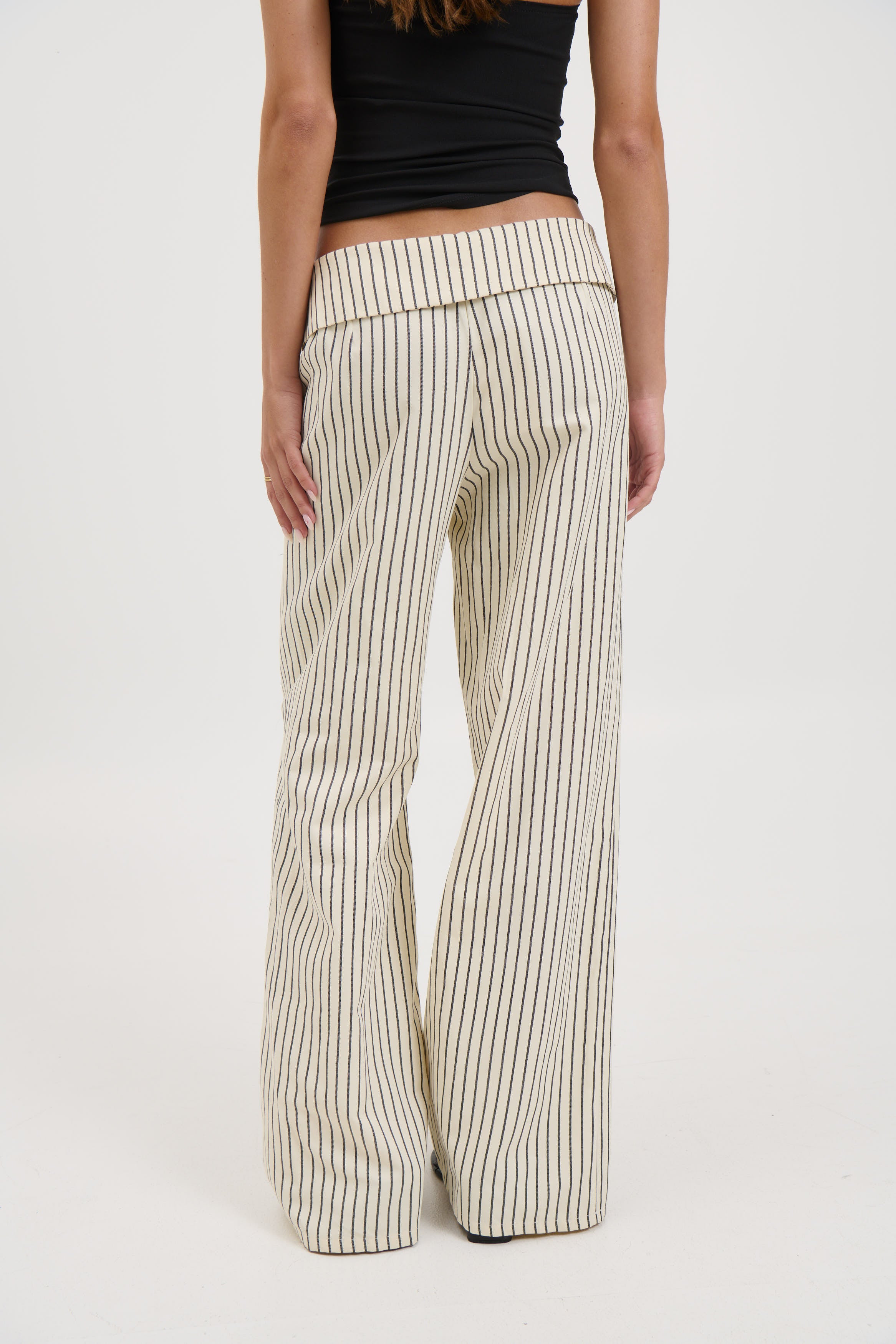 Gemma Pant Beige Stripe