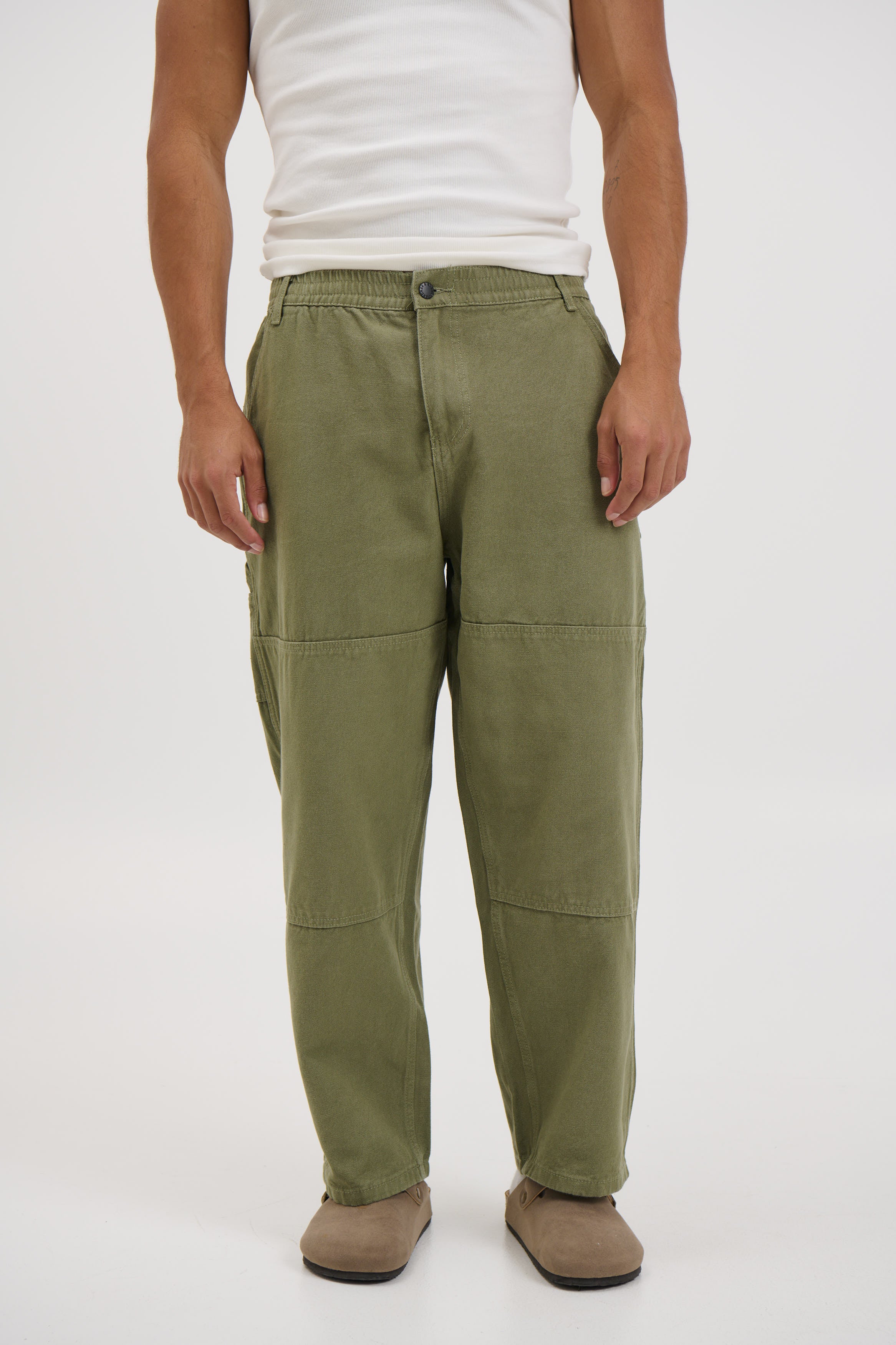 Cotton Drill Pant Army