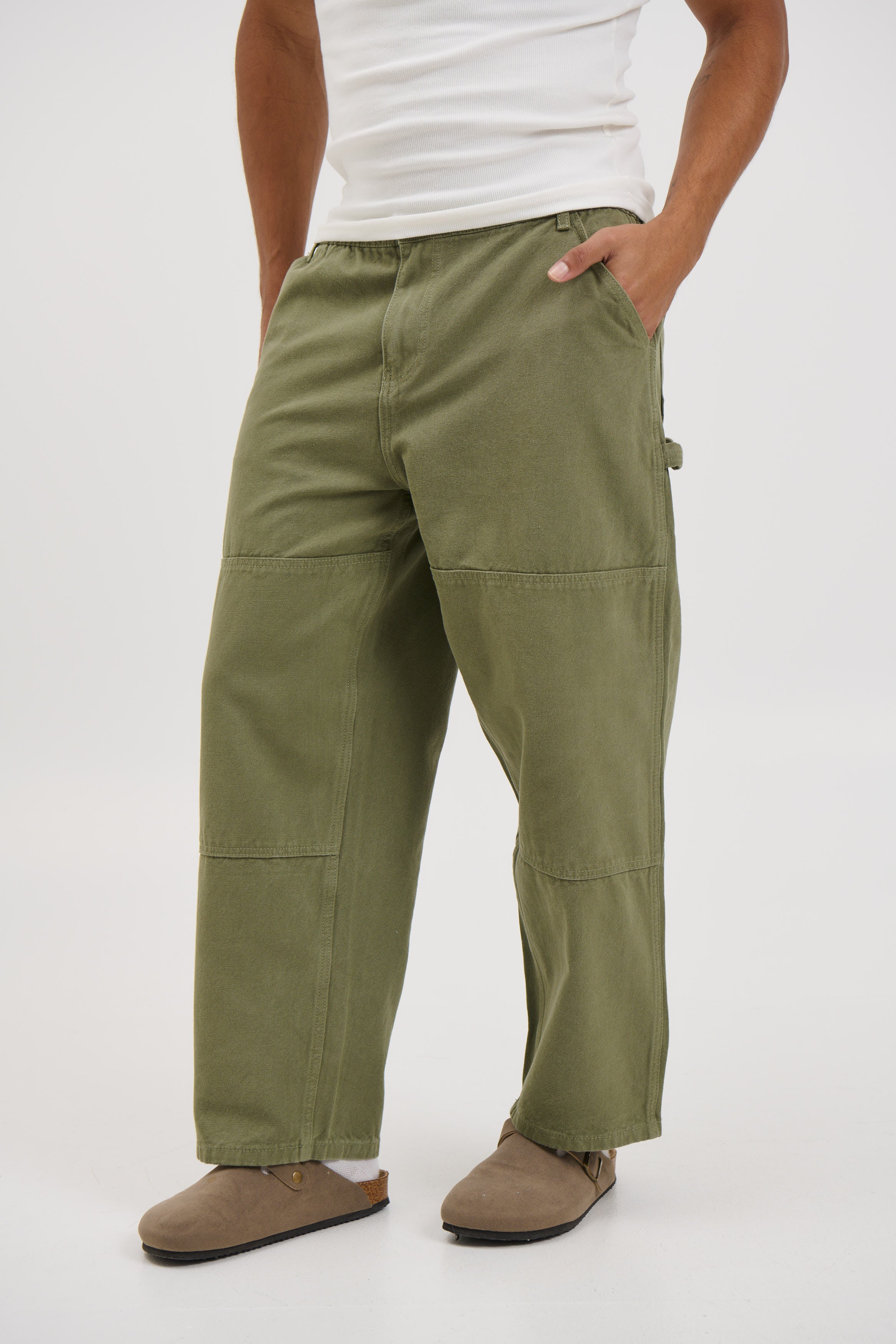Cotton Drill Pant Army