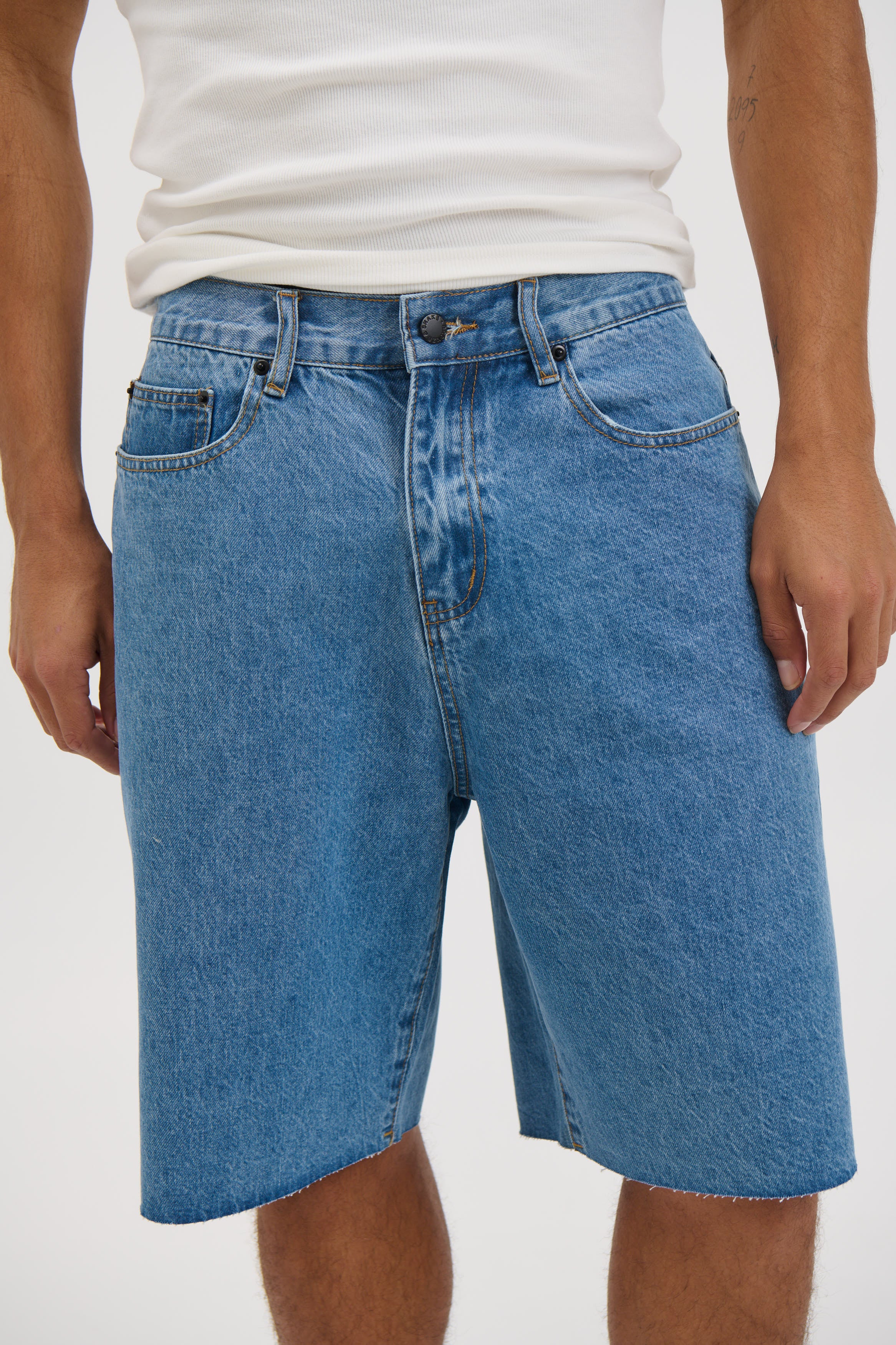 Cal Raw Denim Short Blue