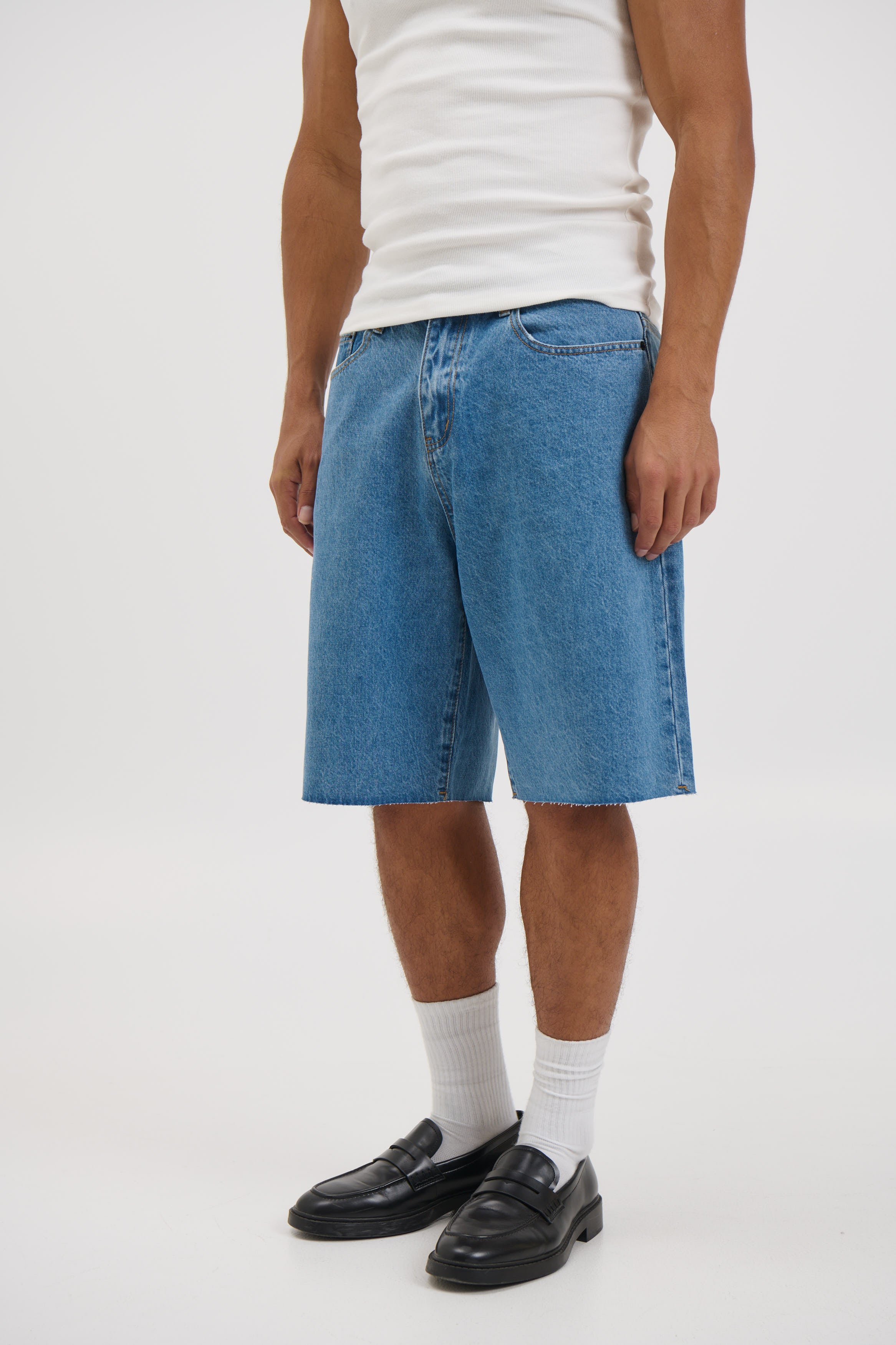 Cal Raw Denim Short Blue