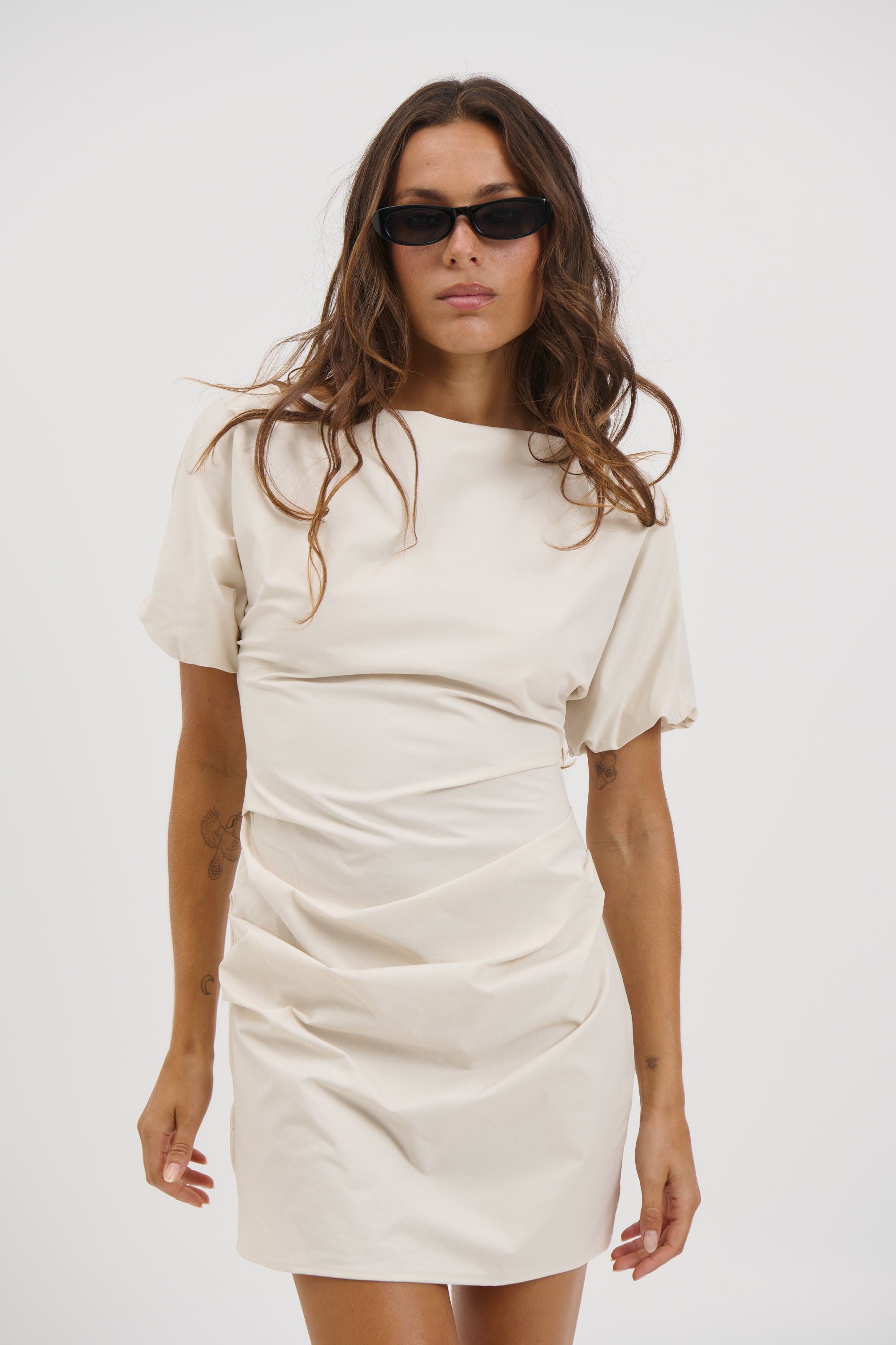 Margarita Mini Dress Beige