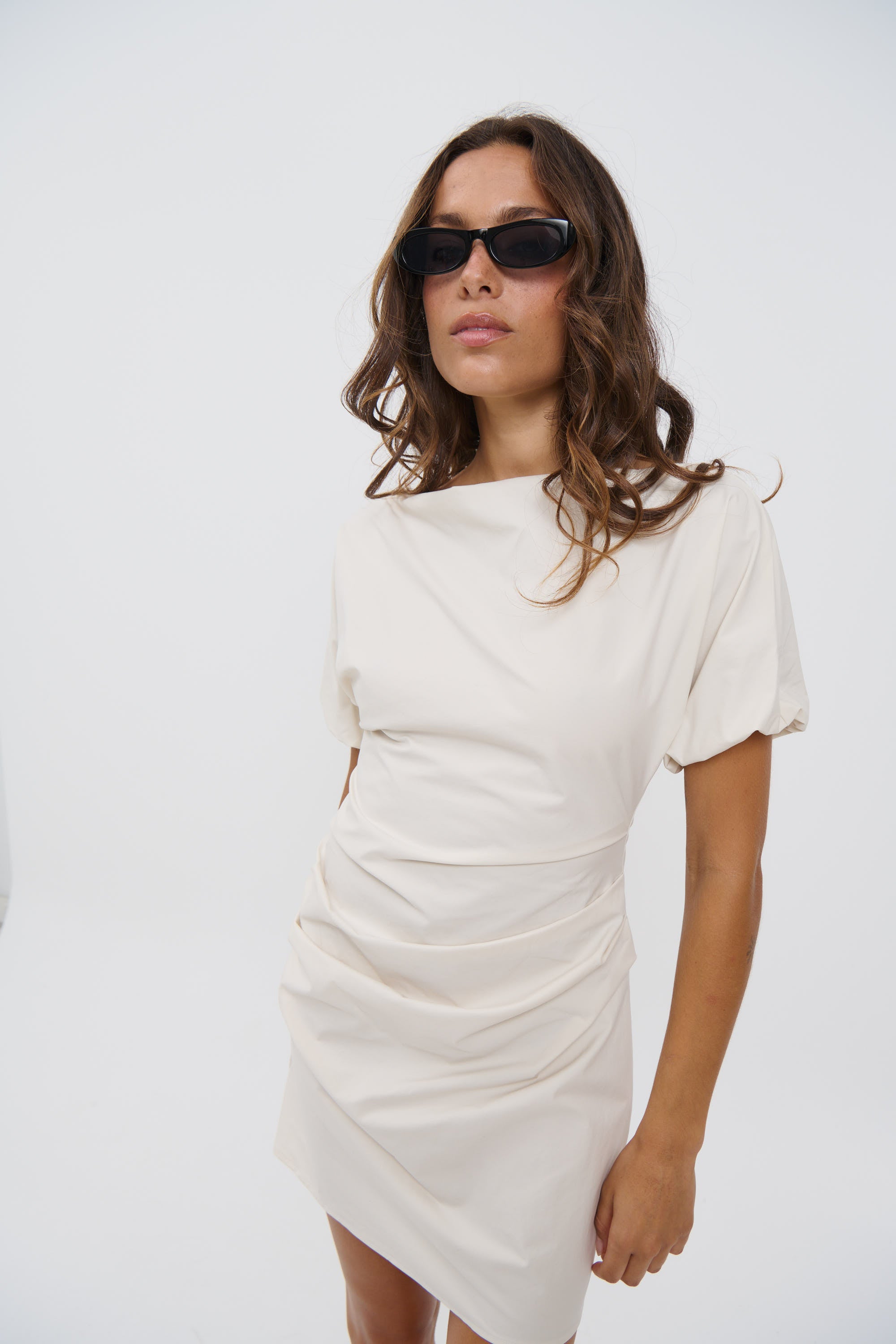 Margarita Mini Dress Beige