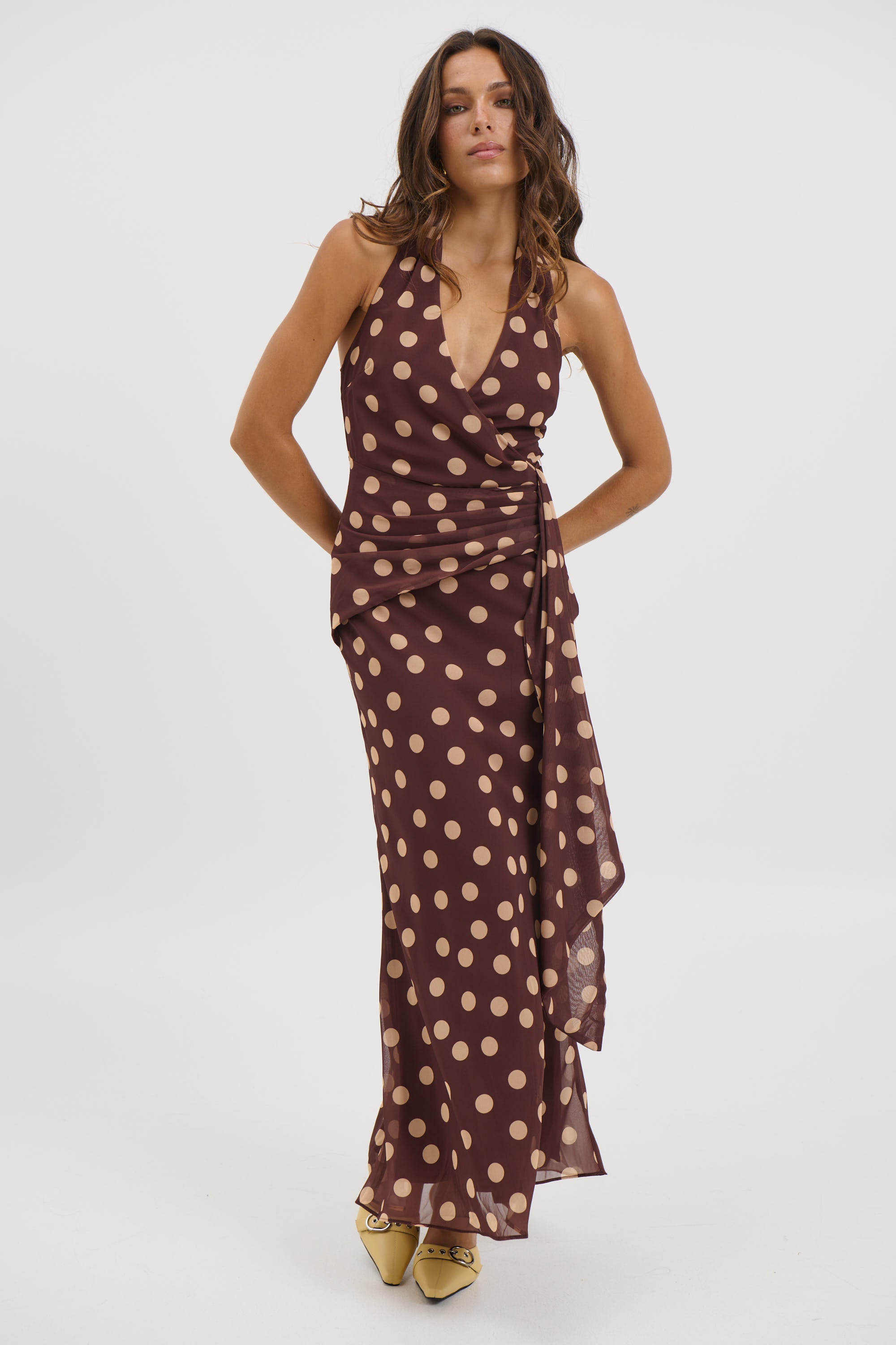 Grace Maxi Dress Chocolate