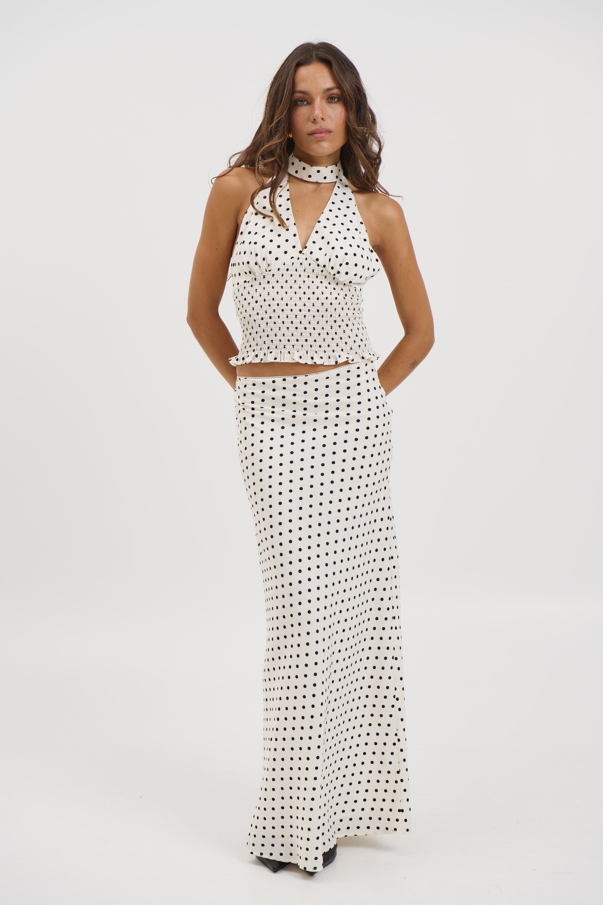 Poppy Maxi Skirt White