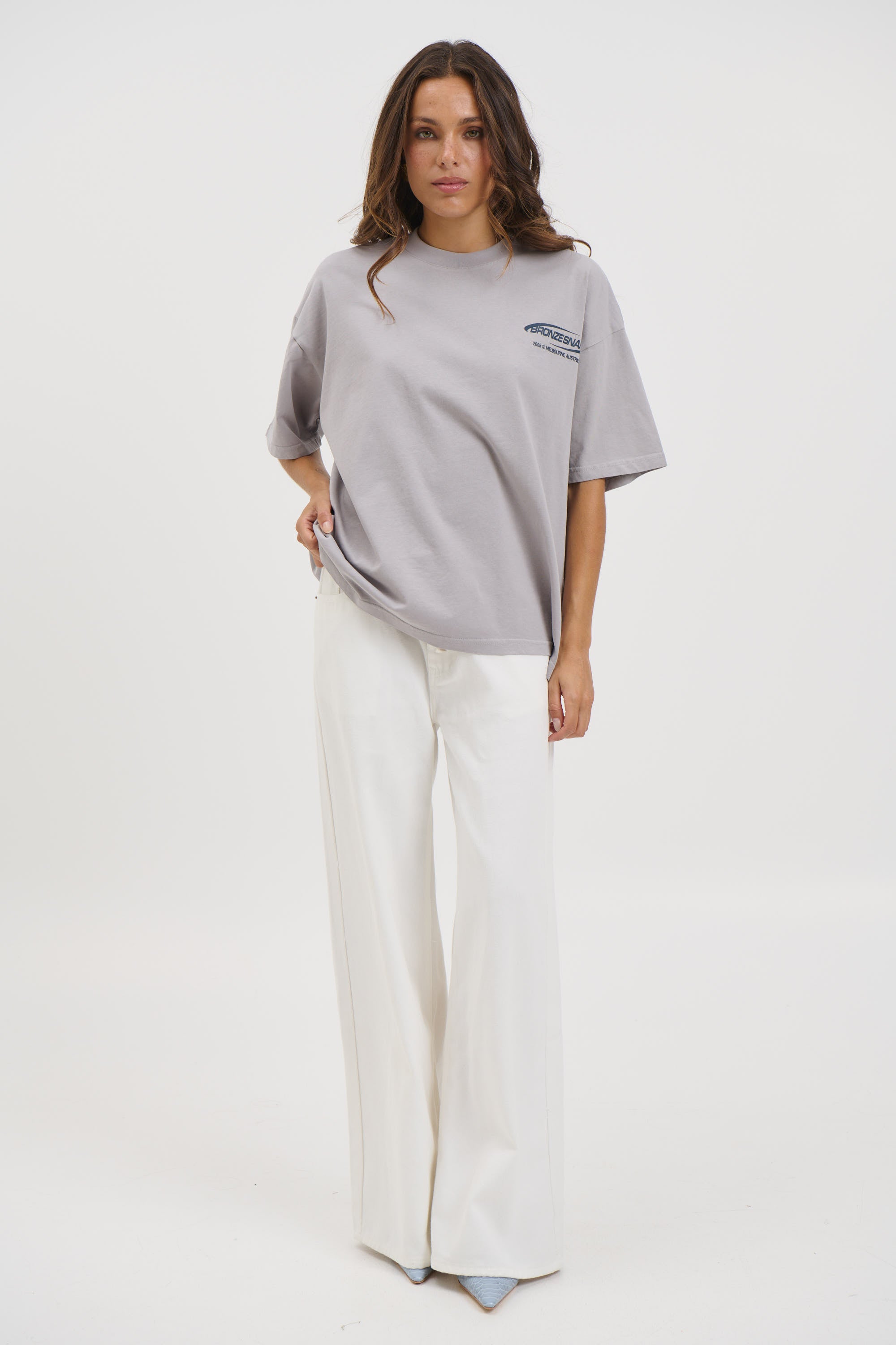 Unisex Bronze Snake Classic Tee Grey