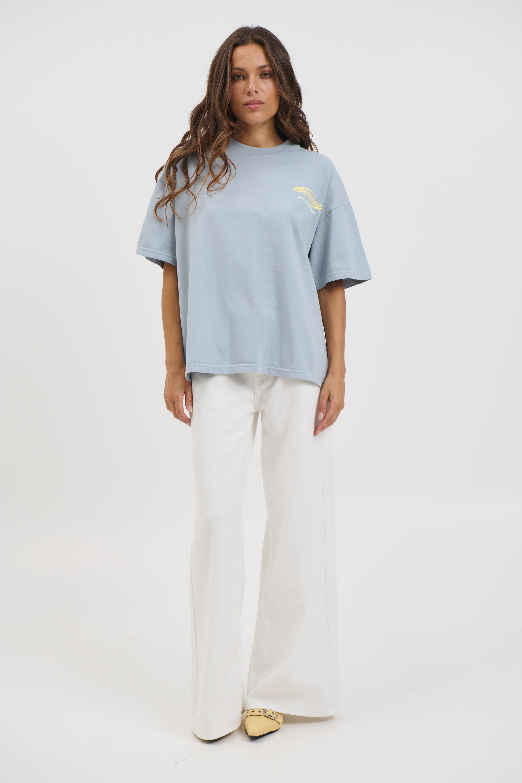 Unisex Bronze Snake Classic Tee Blue