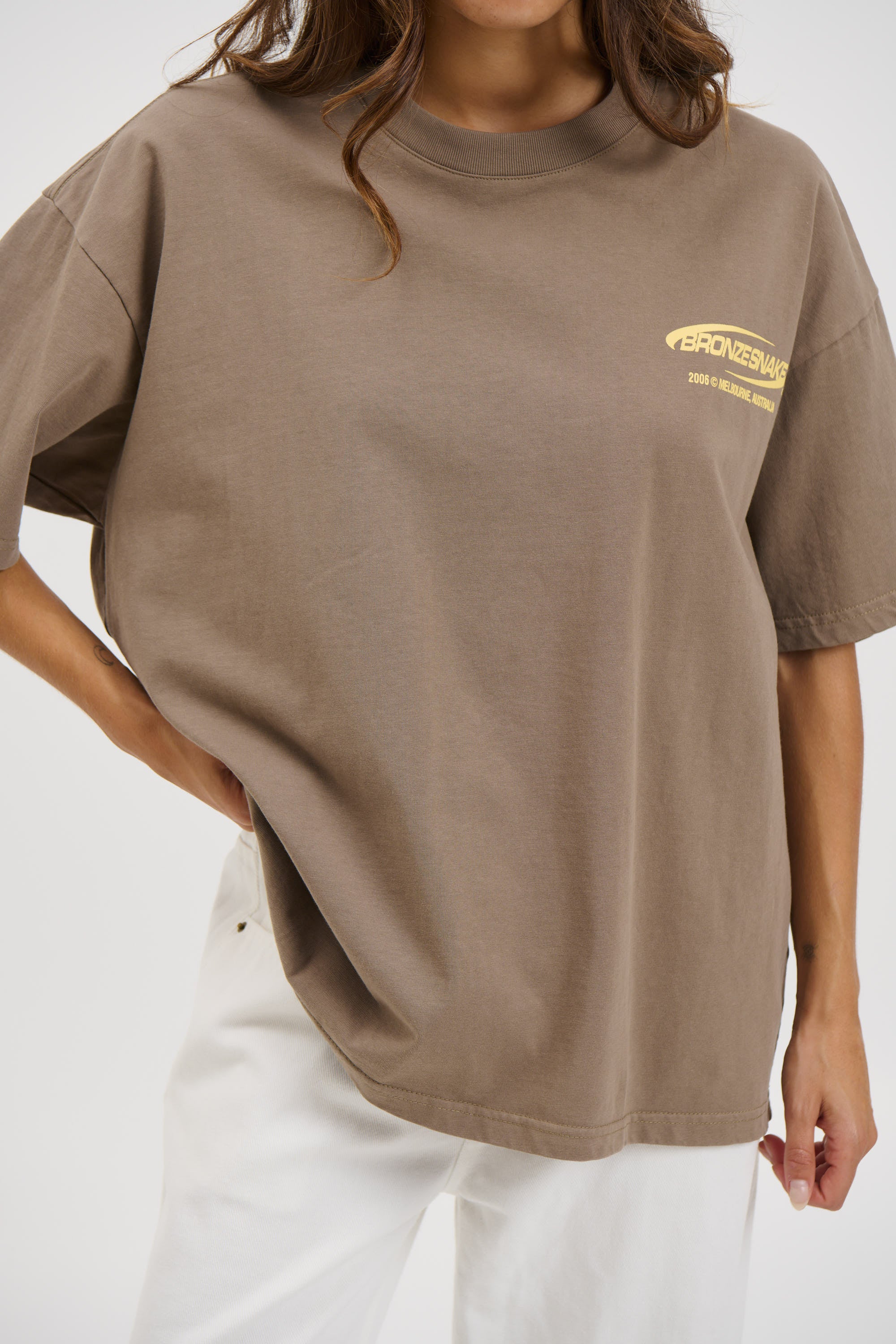 Unisex Bronze Snake Classic Tee Army