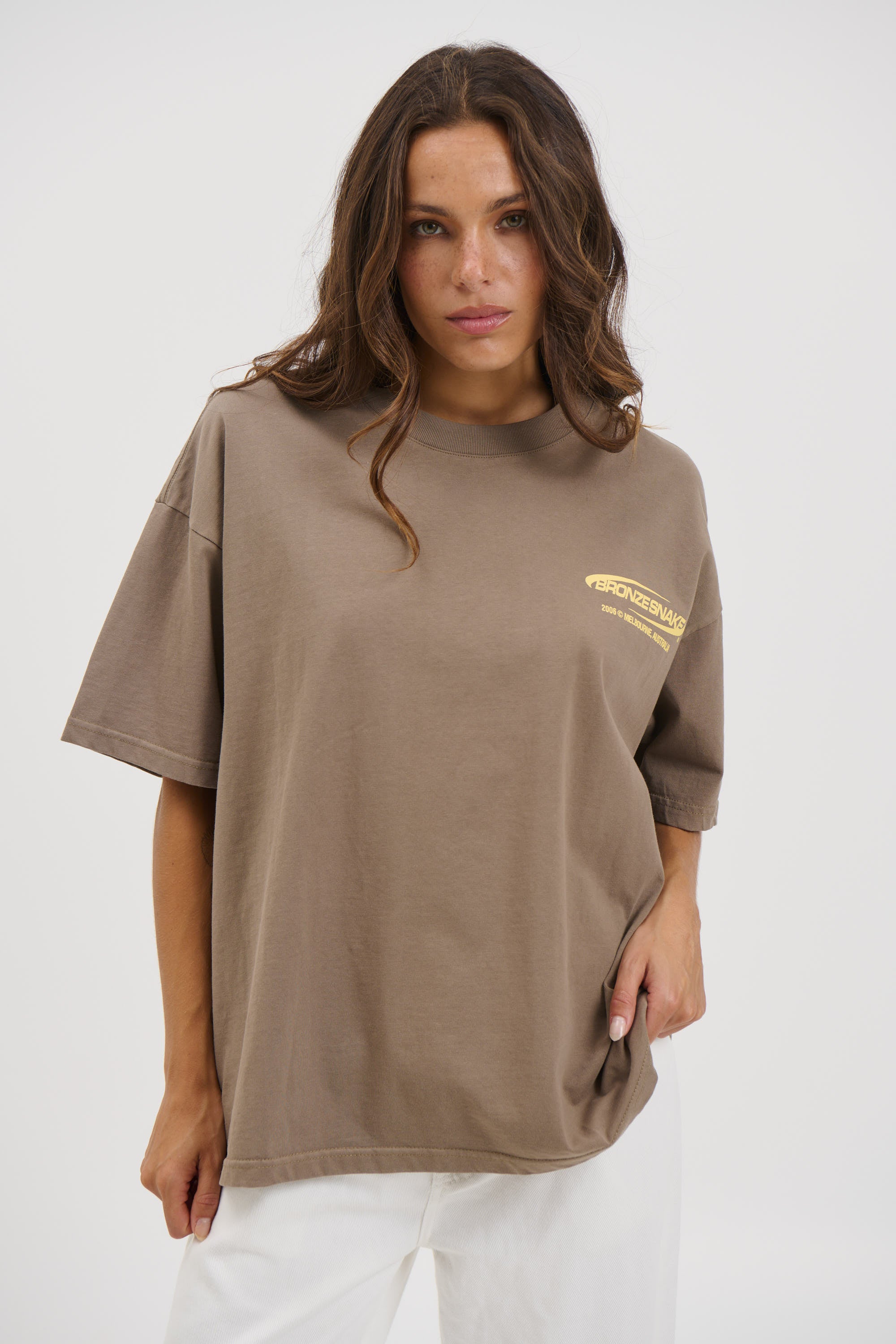 Unisex Bronze Snake Classic Tee Army