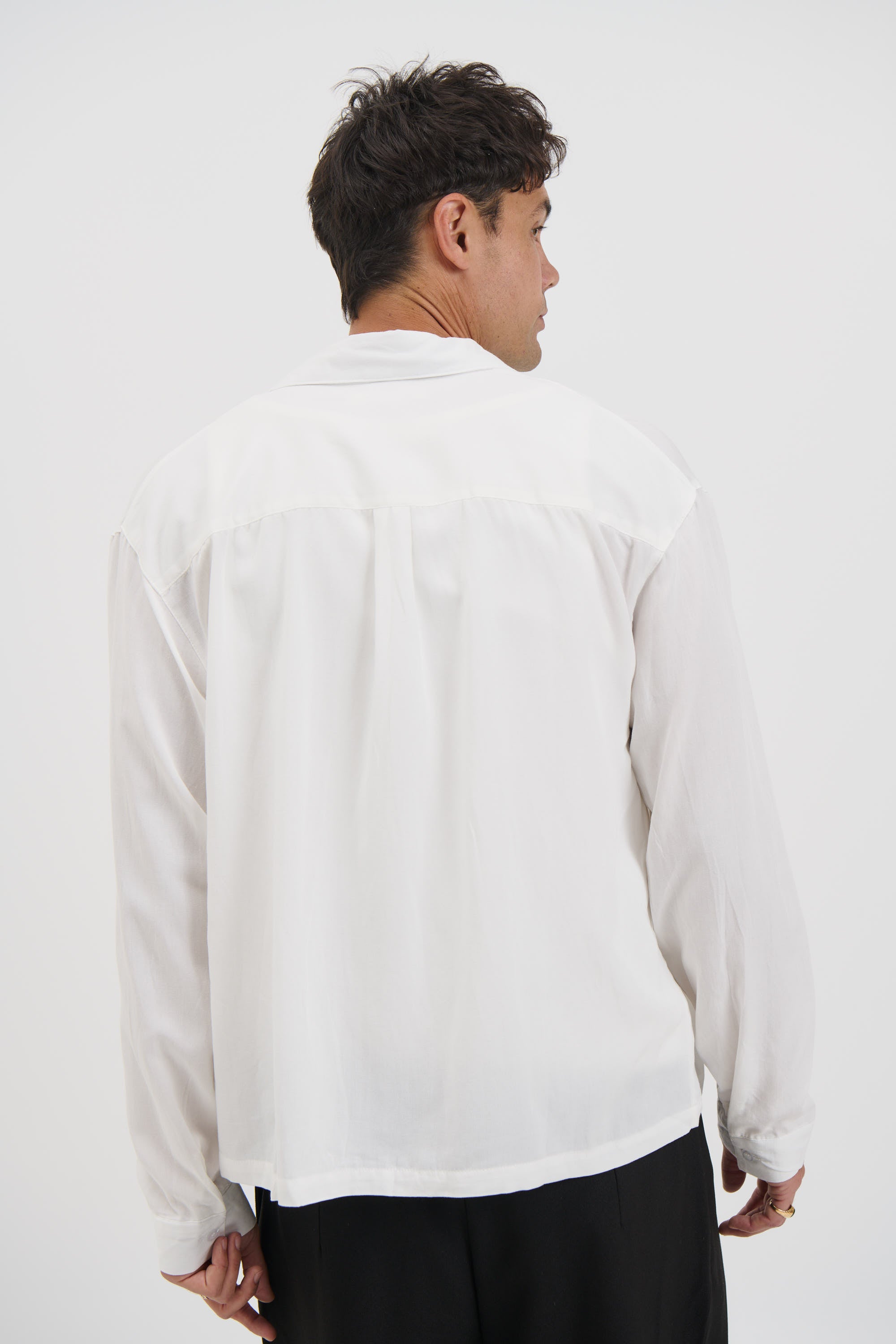 Miles Stripe Shirt White