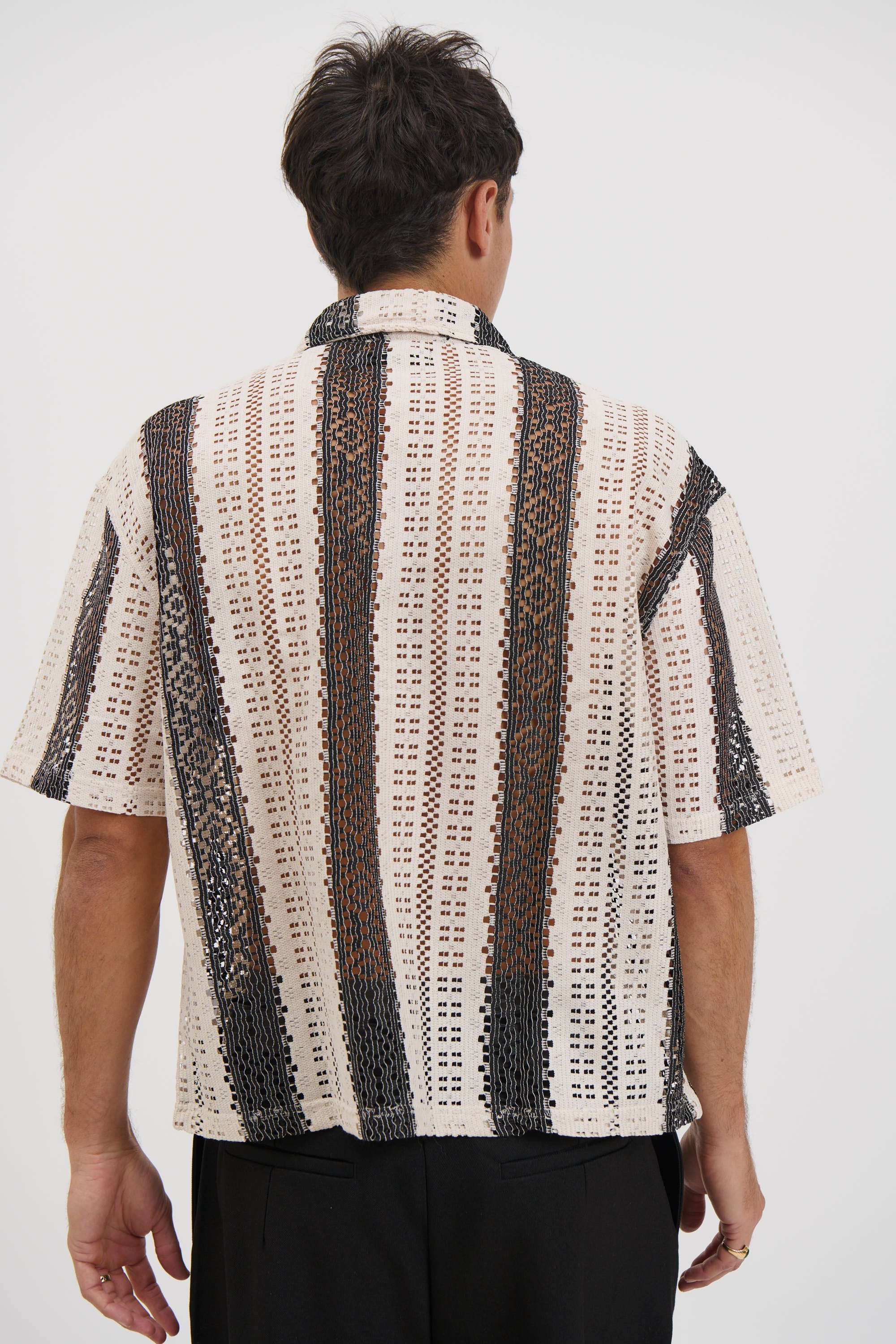 Lucas Drop Shirt Stripe Stitch