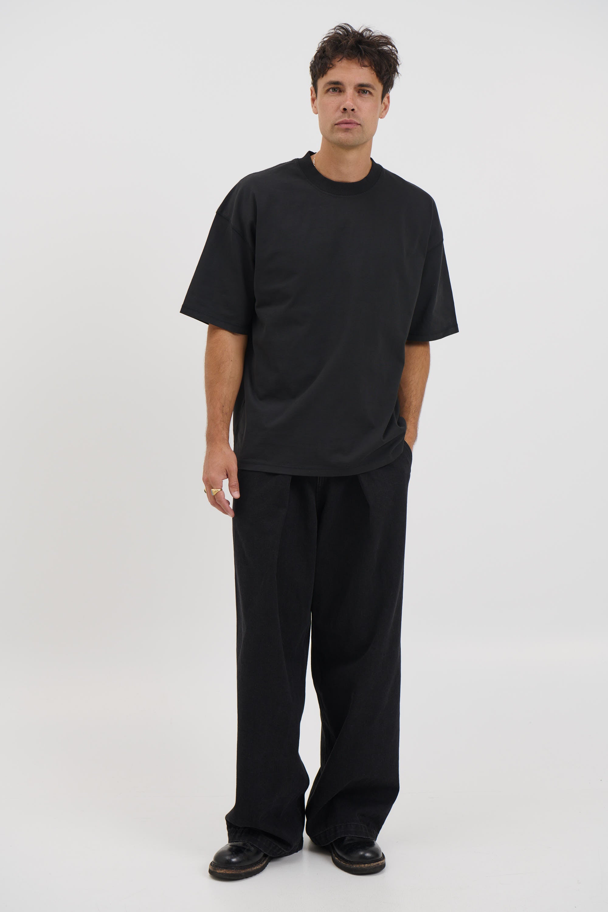 Cotton Box Tee Black