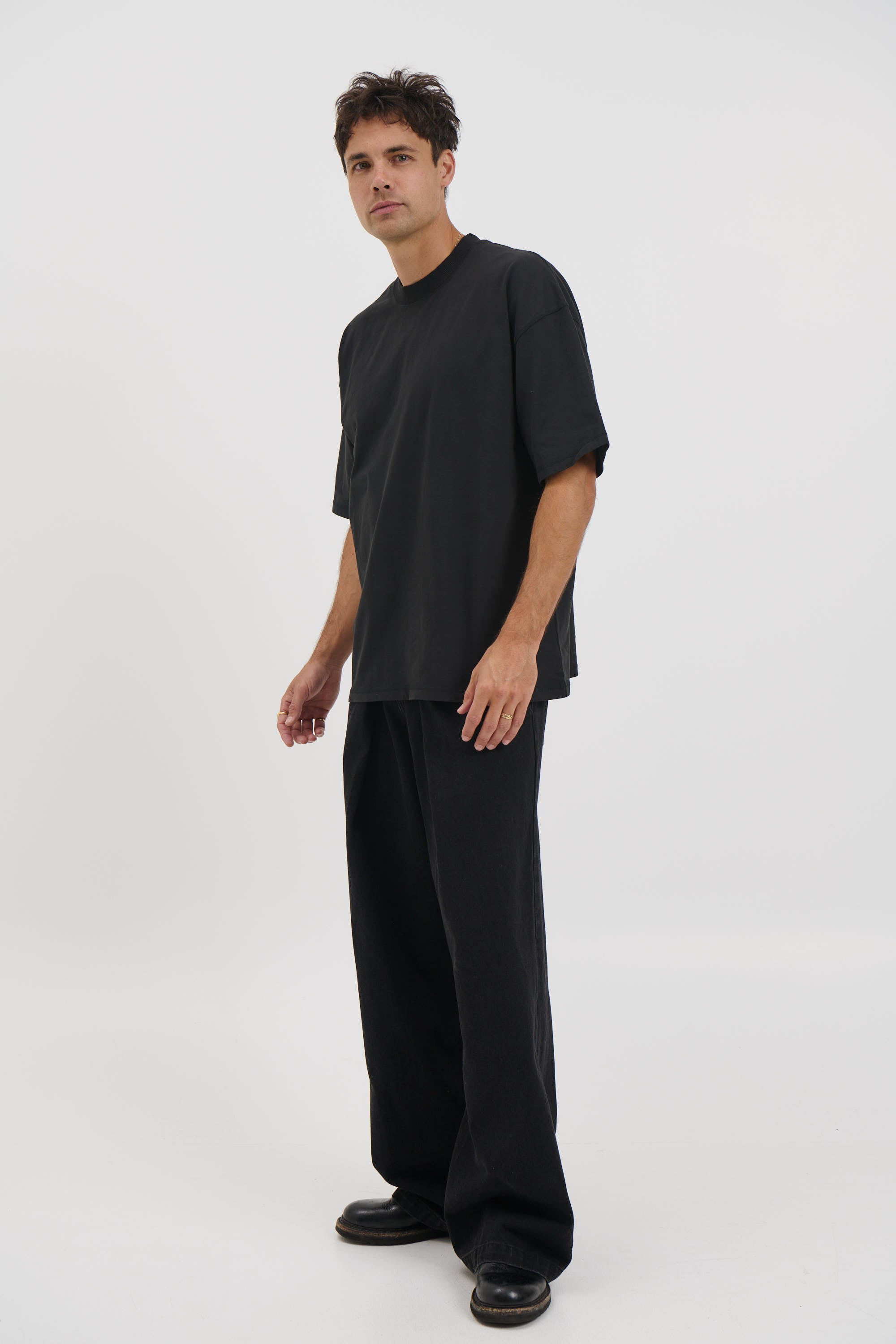 Cotton Box Tee Black