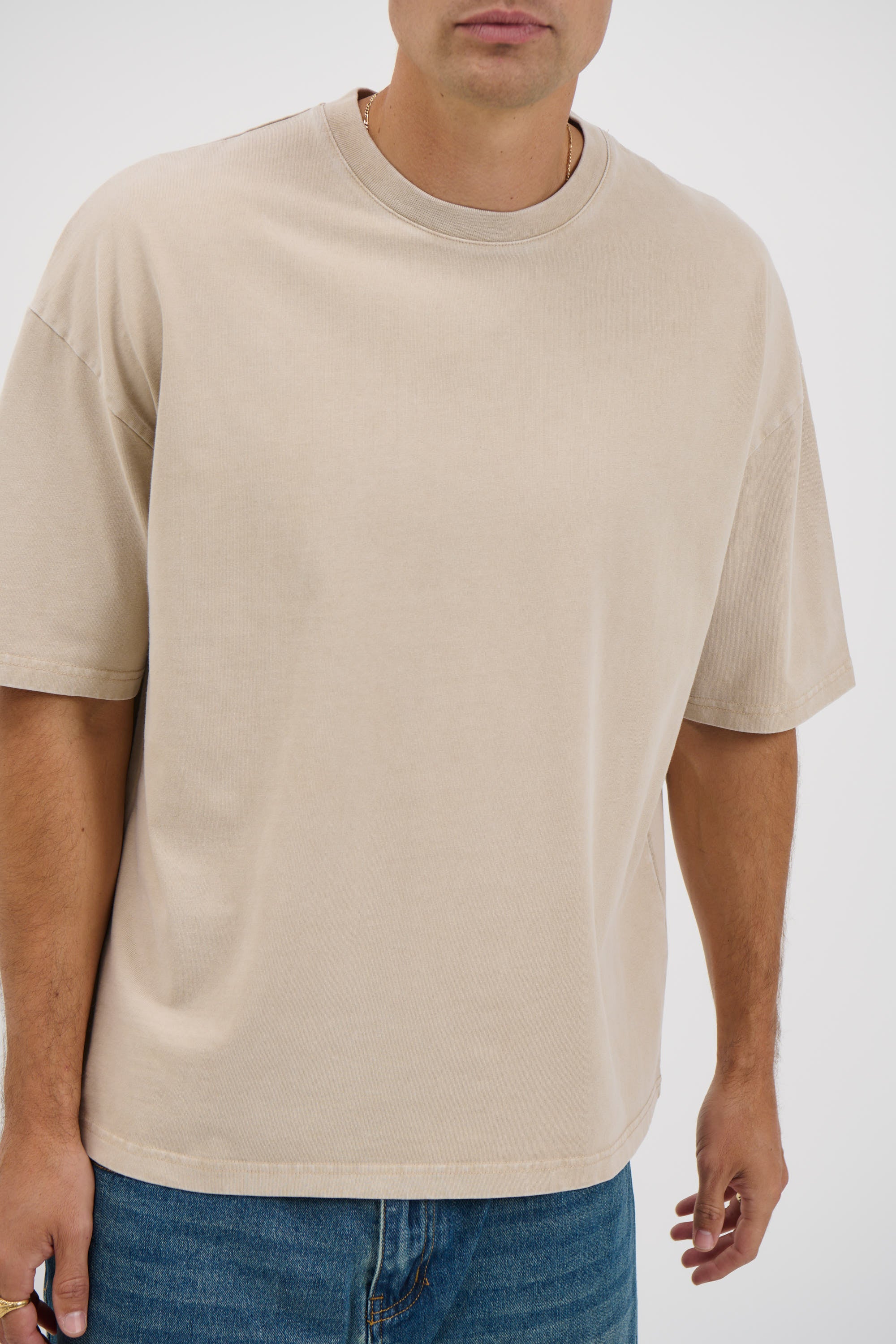 Relaxed Crew Tee Sand