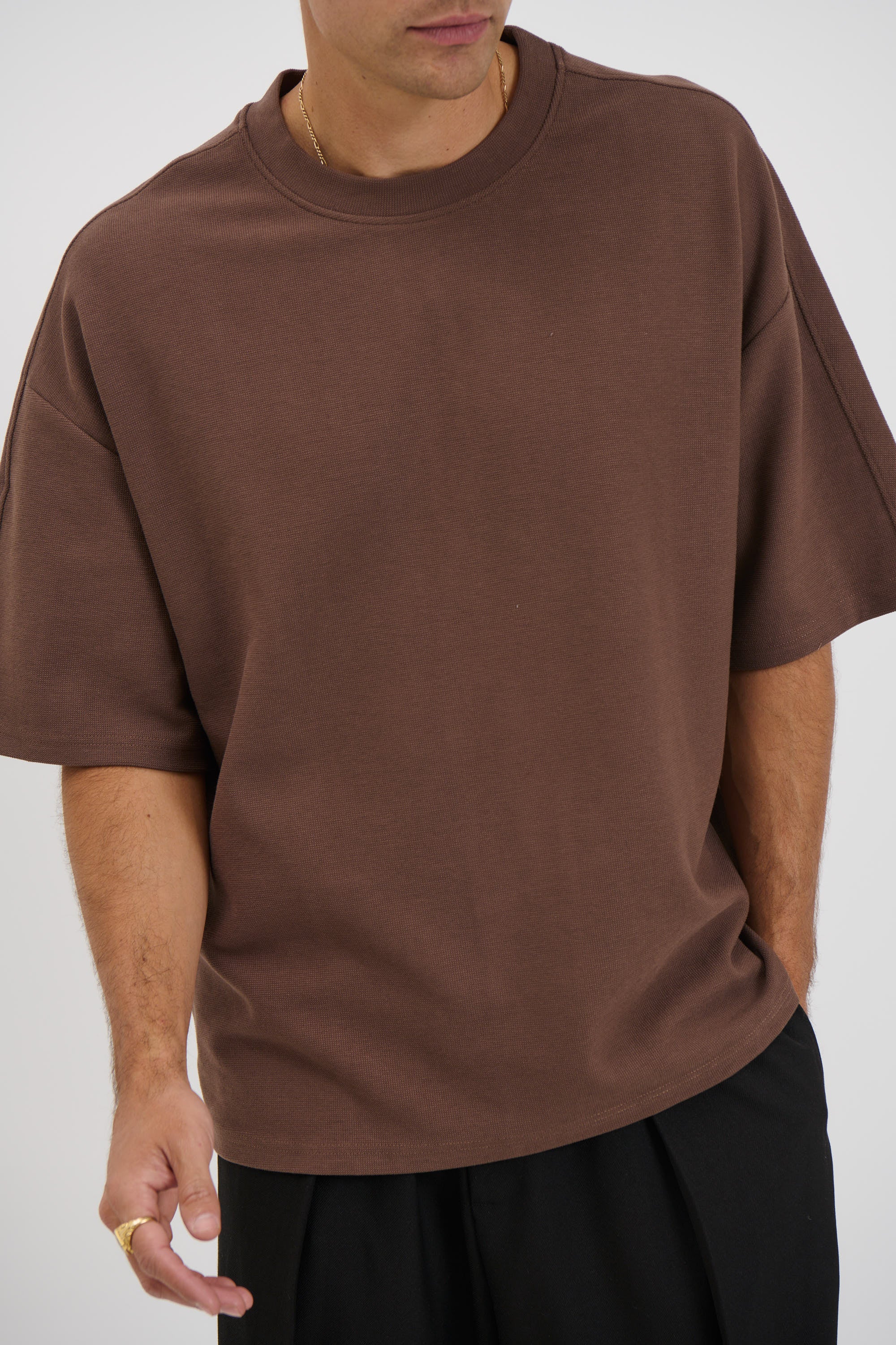 Henry Heavyweight Tee Choc