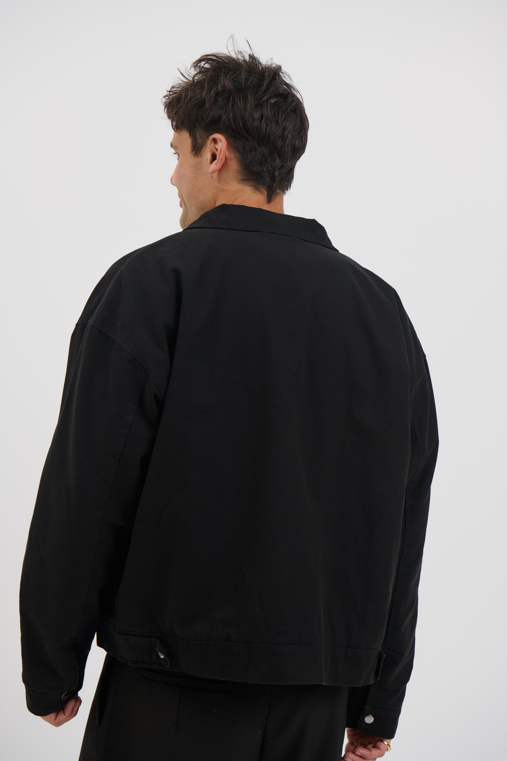 Collar Lined Jacket Black