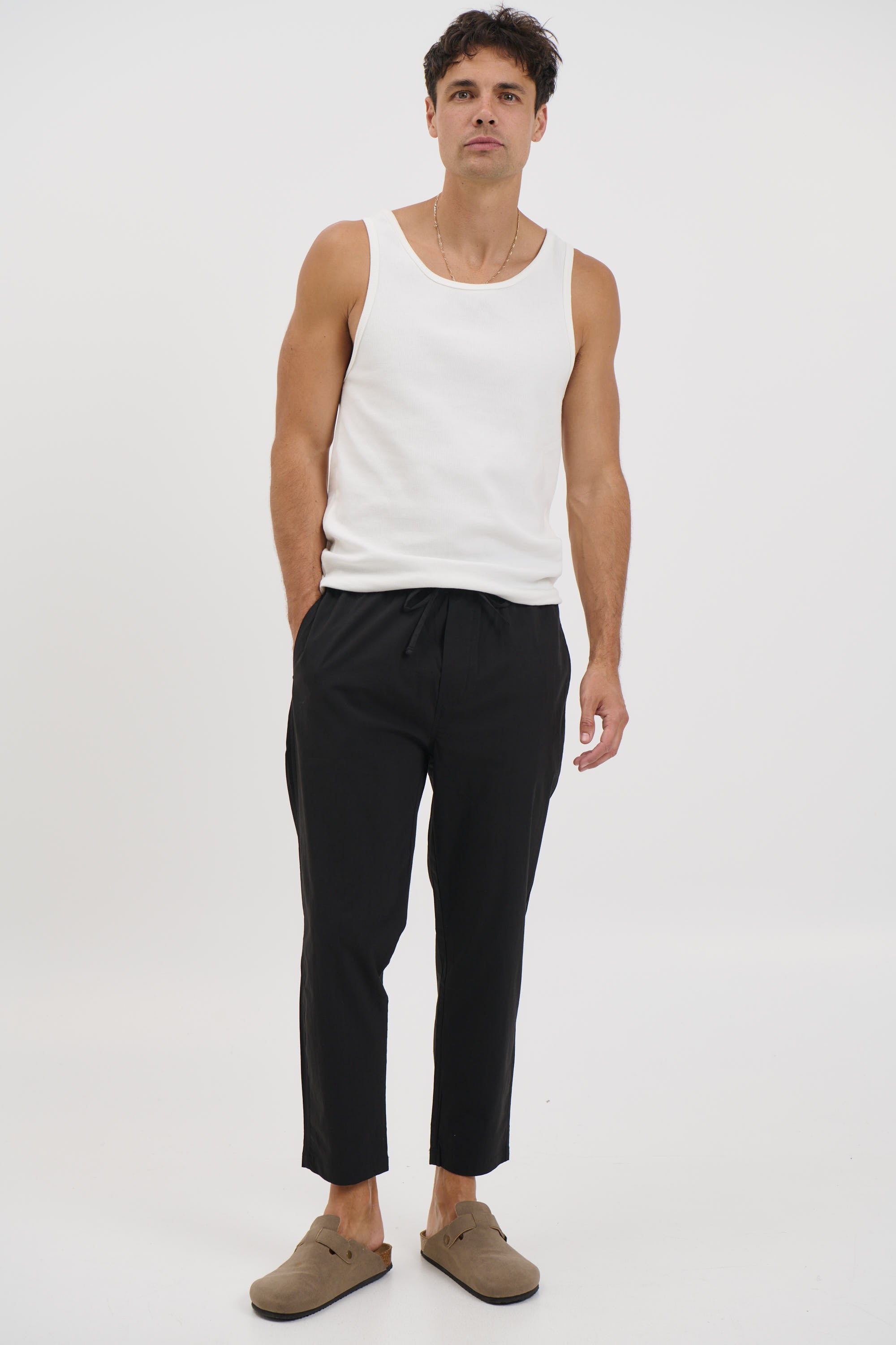Locky Straight Pant Black