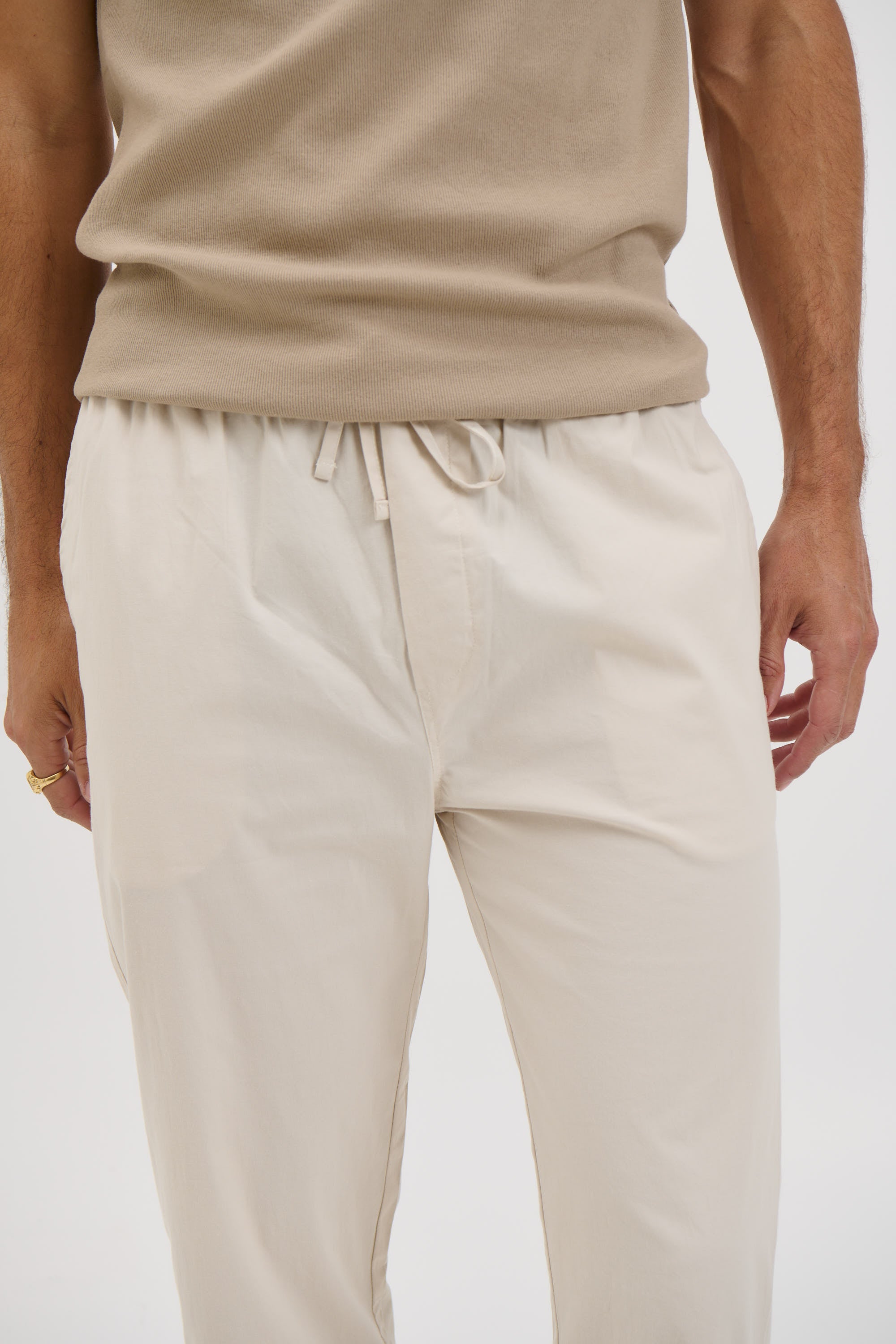 Locky Straight Pant Stone