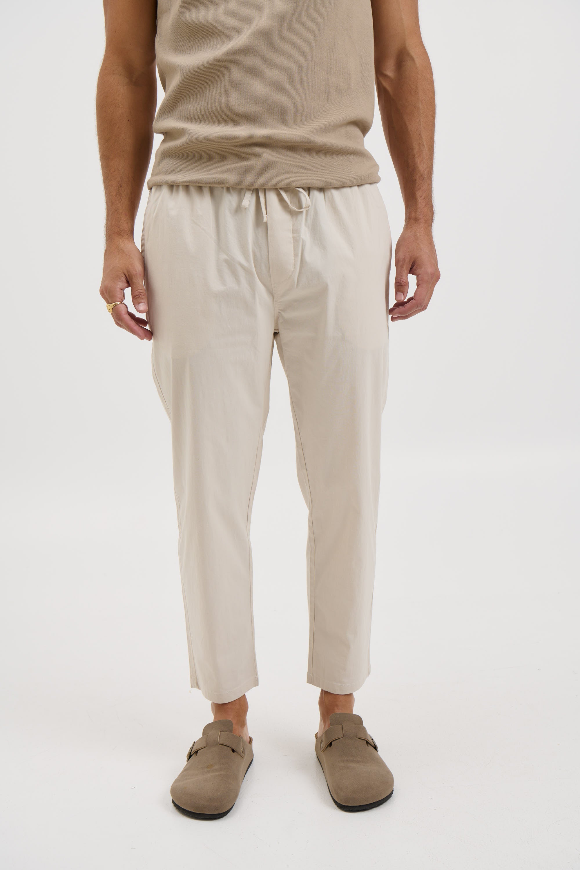 Locky Straight Pant Stone