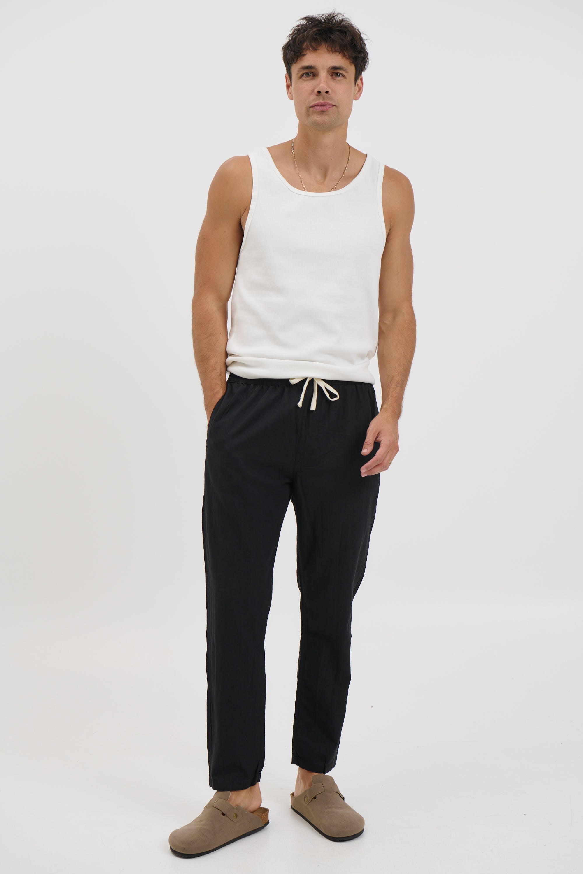 NTH Linen Pant Black