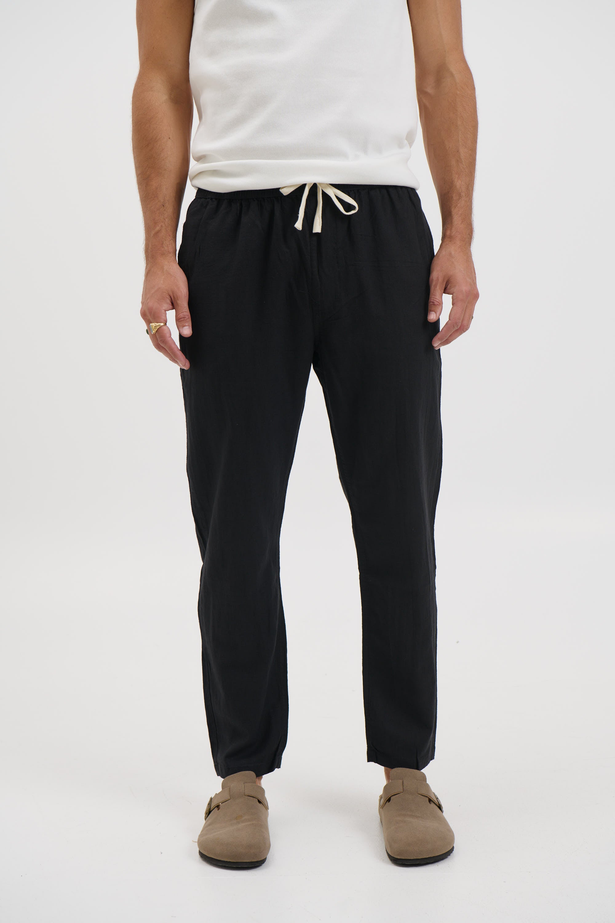 NTH Linen Pant Black