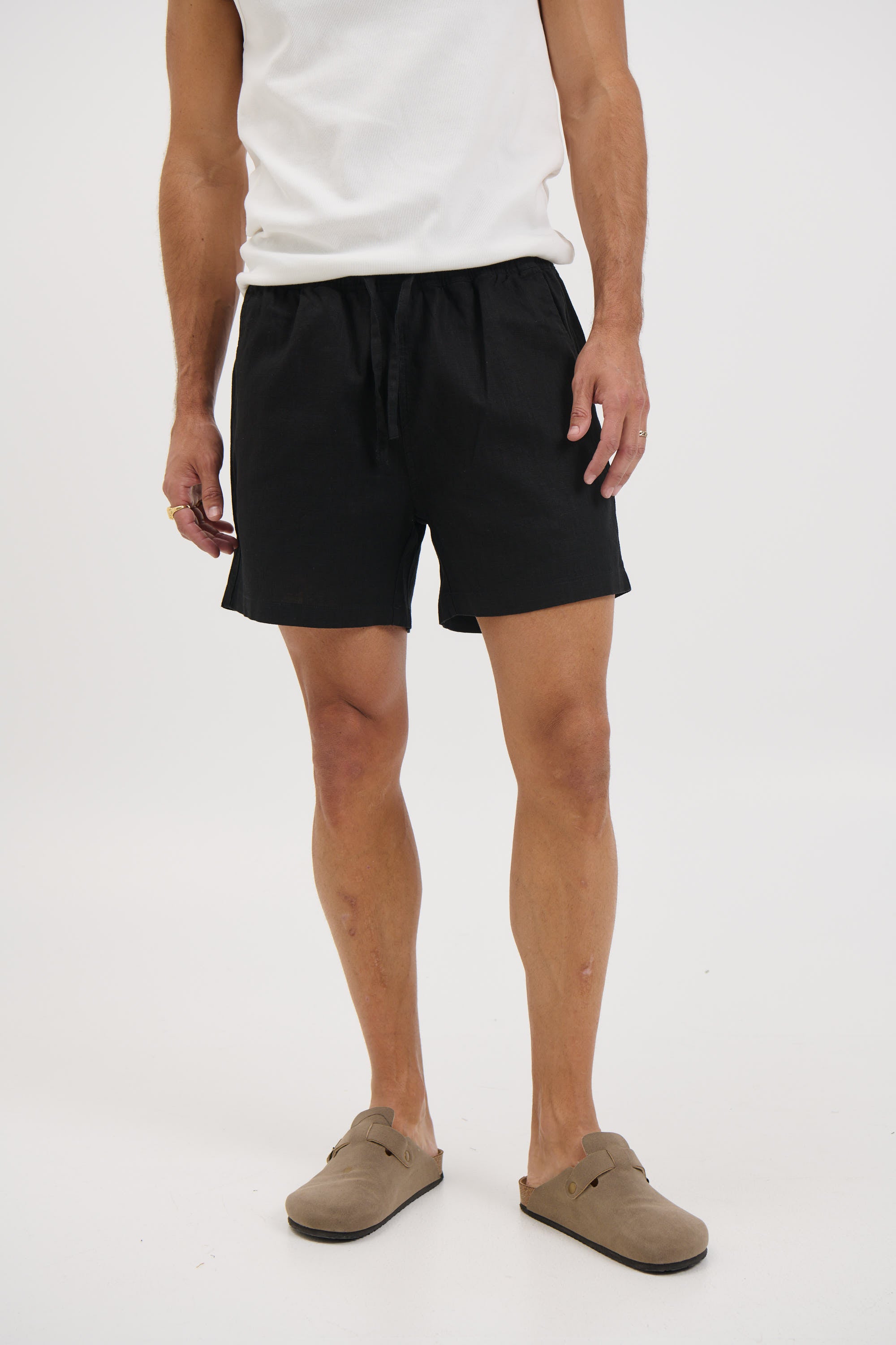 NTH Felix Linen Short Black