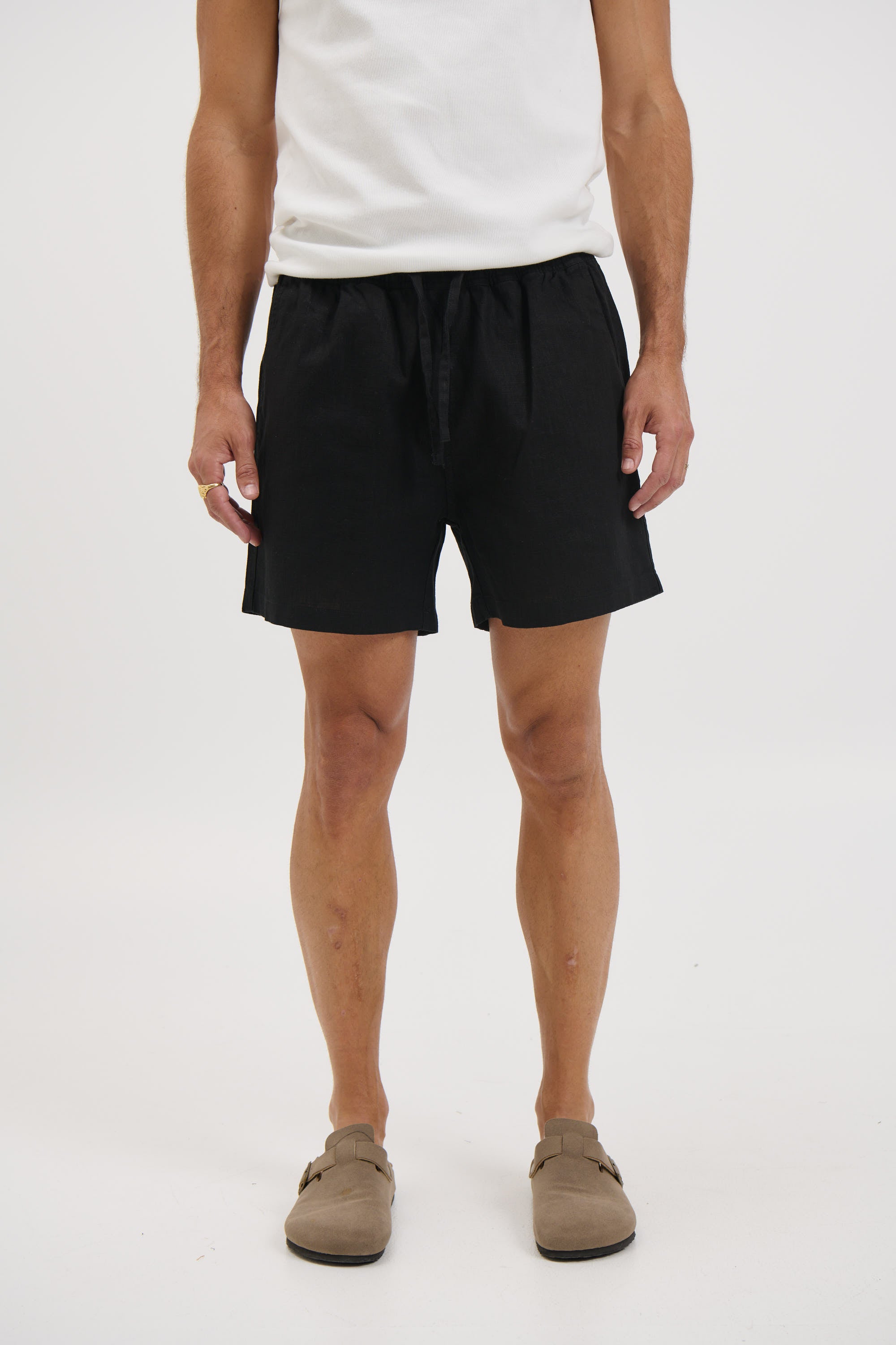 NTH Felix Linen Short Black