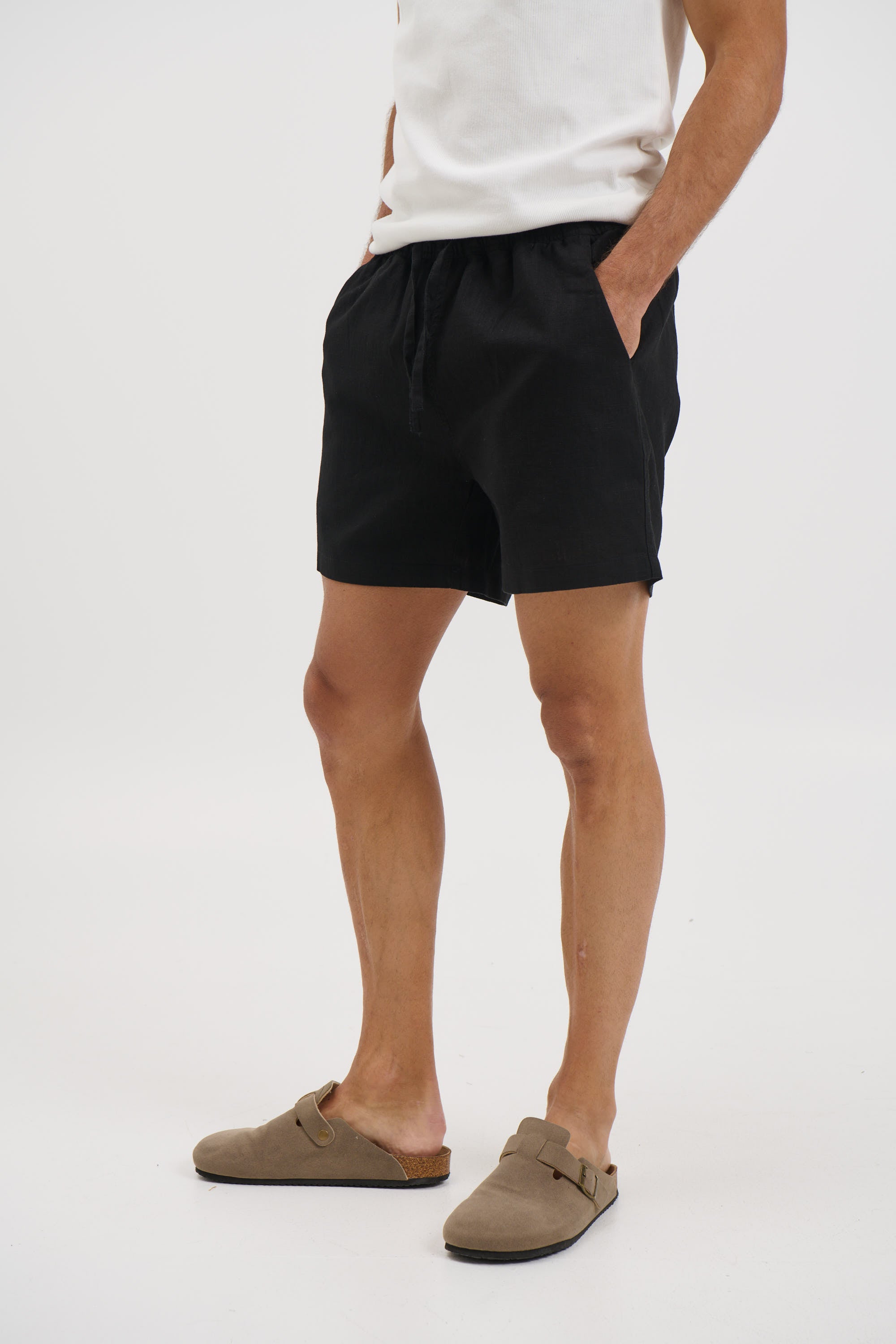 NTH Felix Linen Short Black