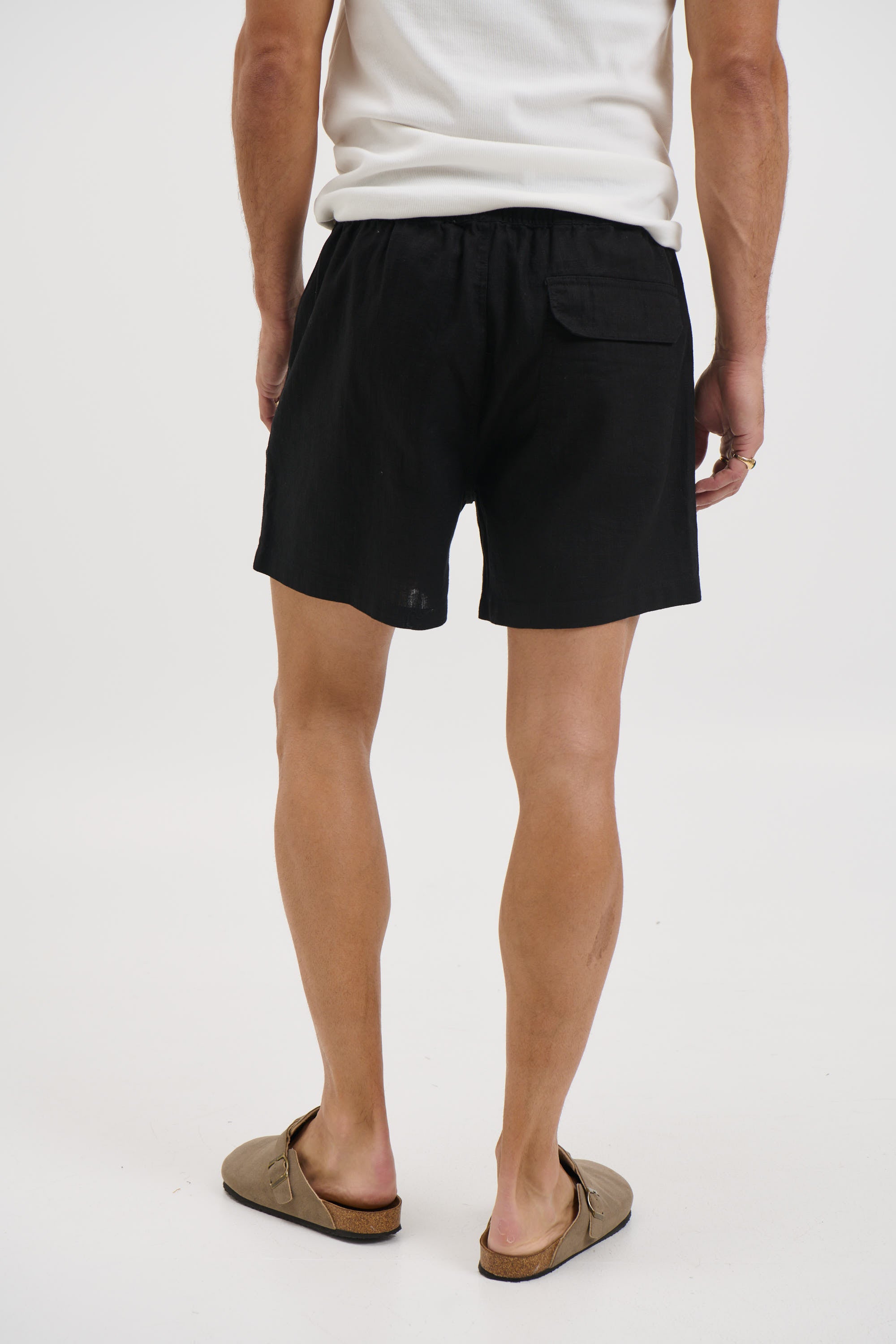 NTH Felix Linen Short Black