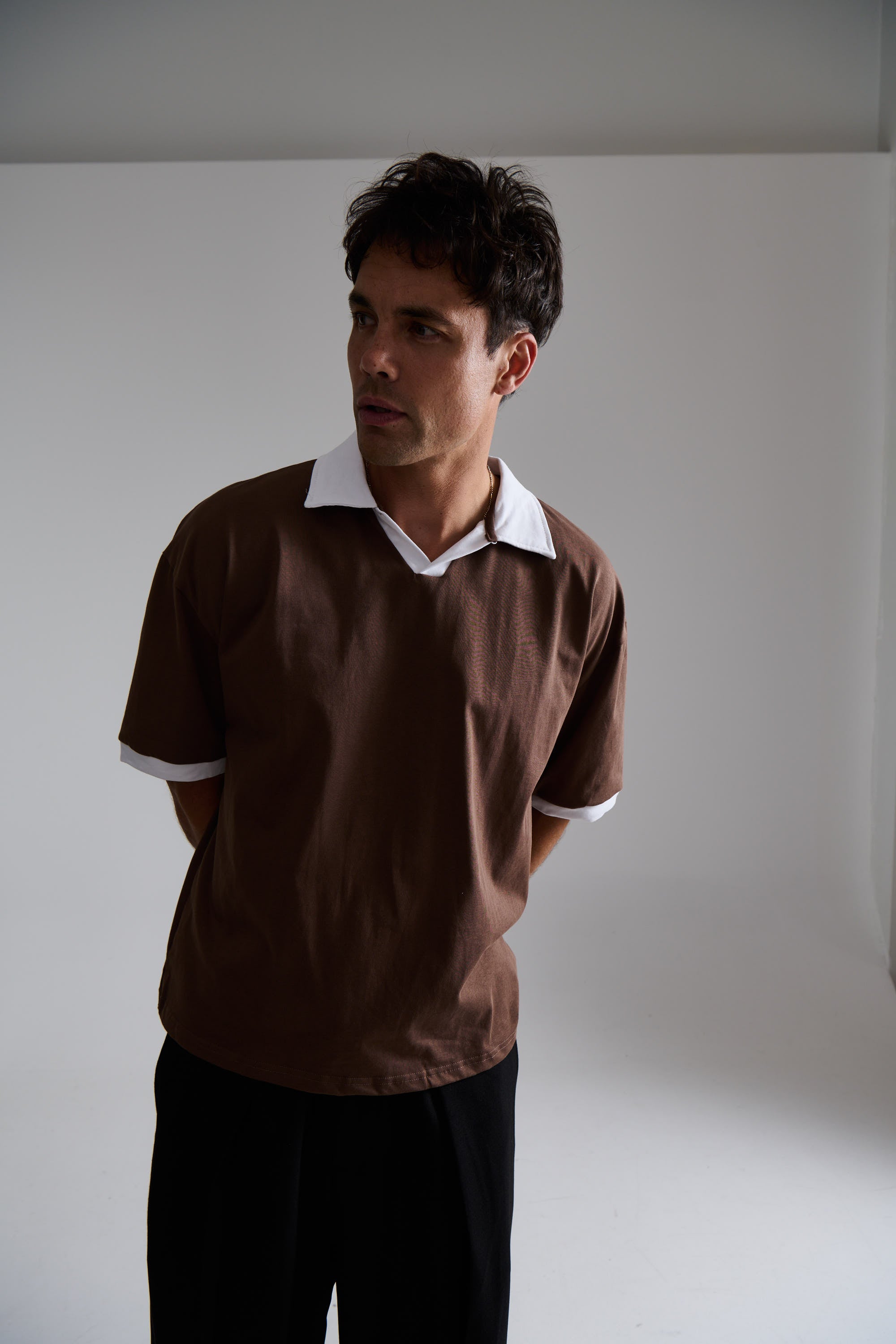 Two Tone Polo Choc