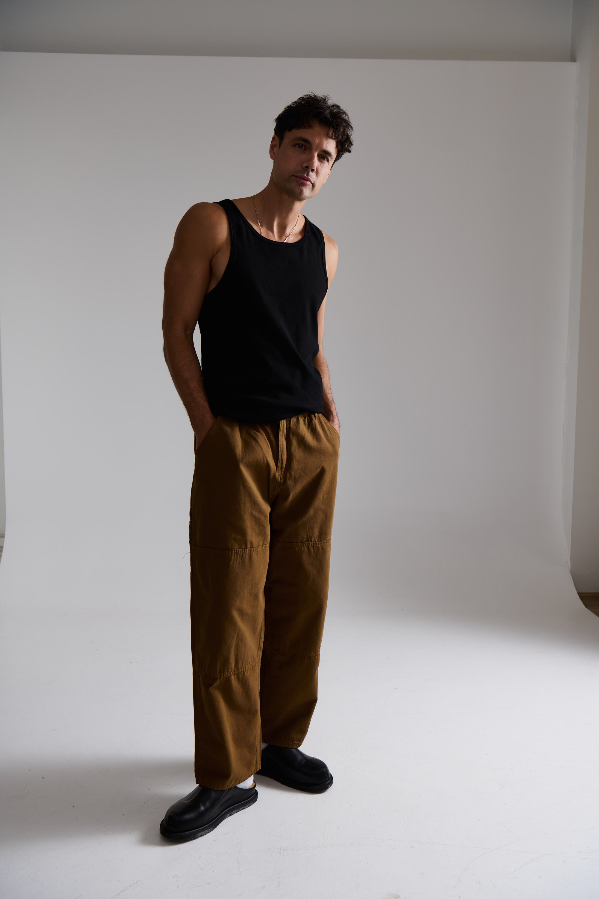 Cotton Drill Pant Choc