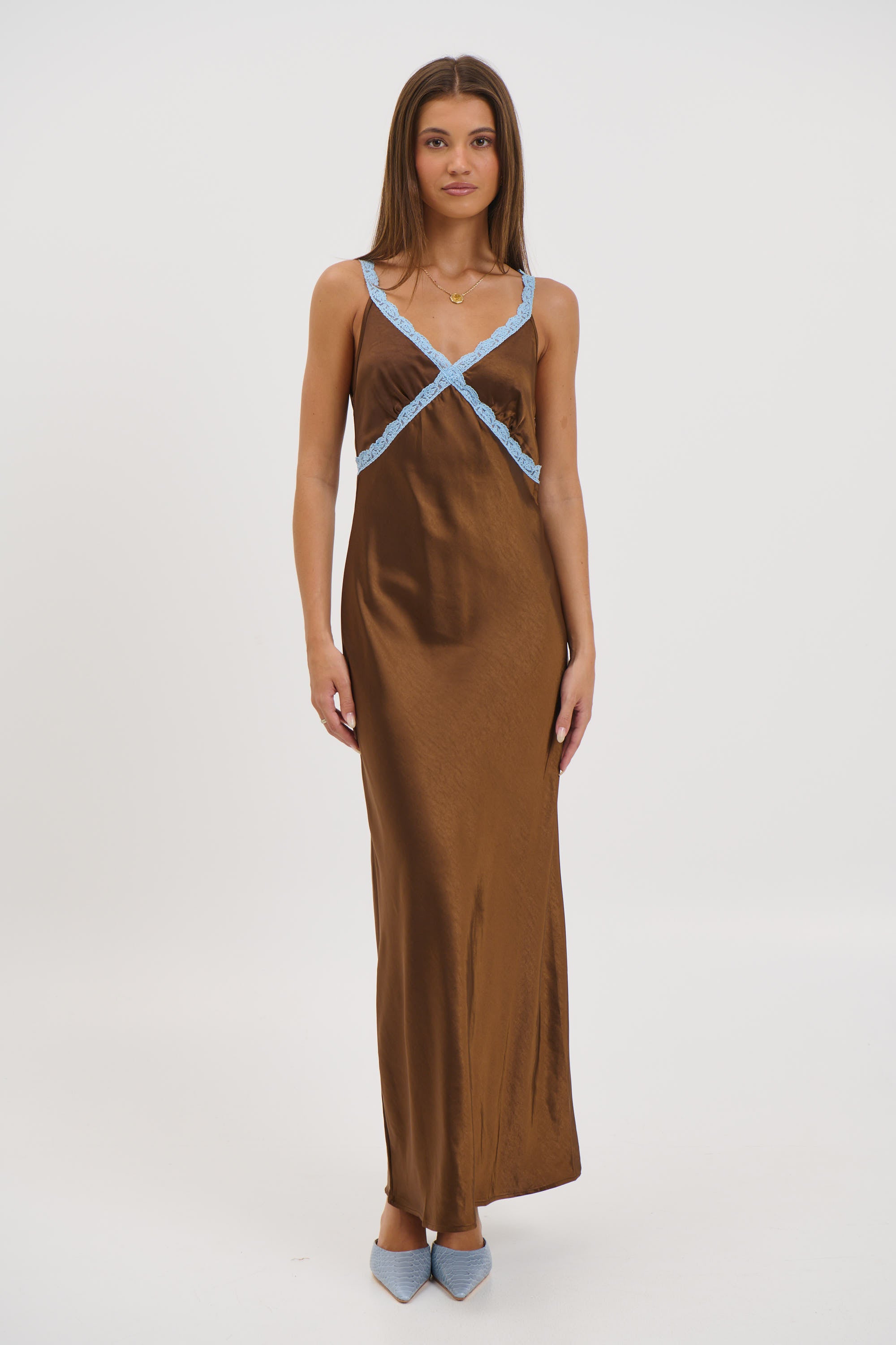 Naya Midi Dress Chocolate