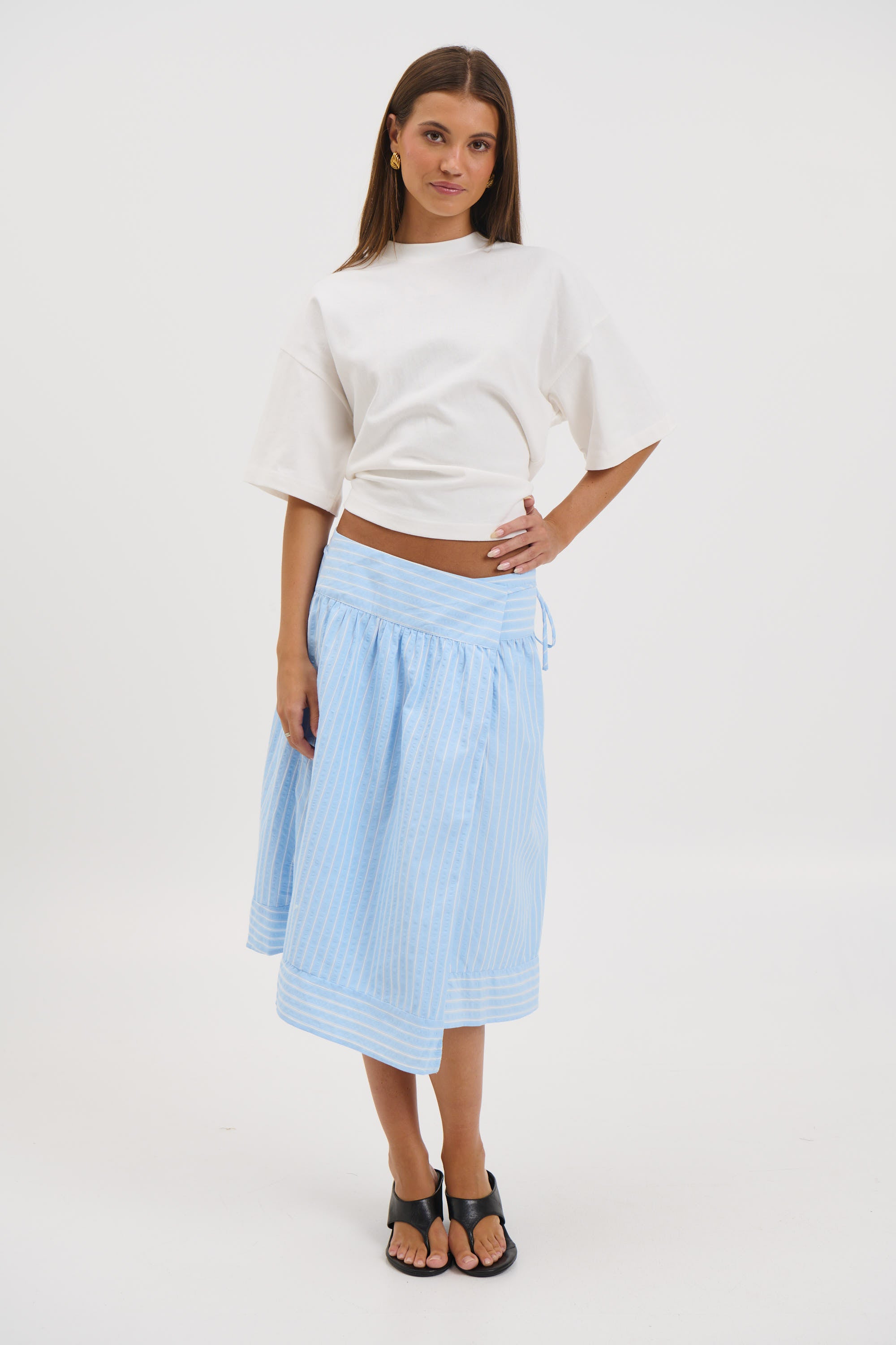 Chase Midi Skirt Sky
