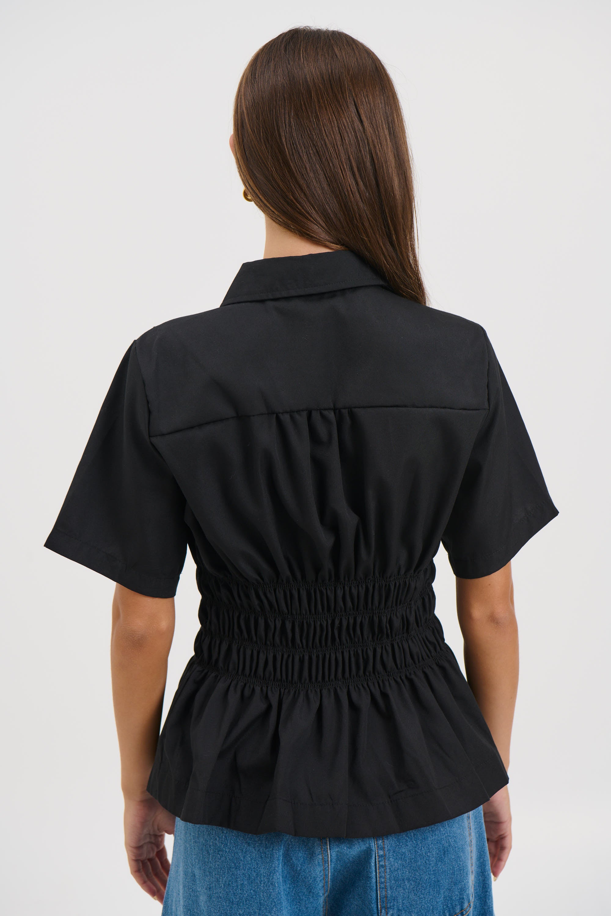Brooke Short Sleeve Shirt Black