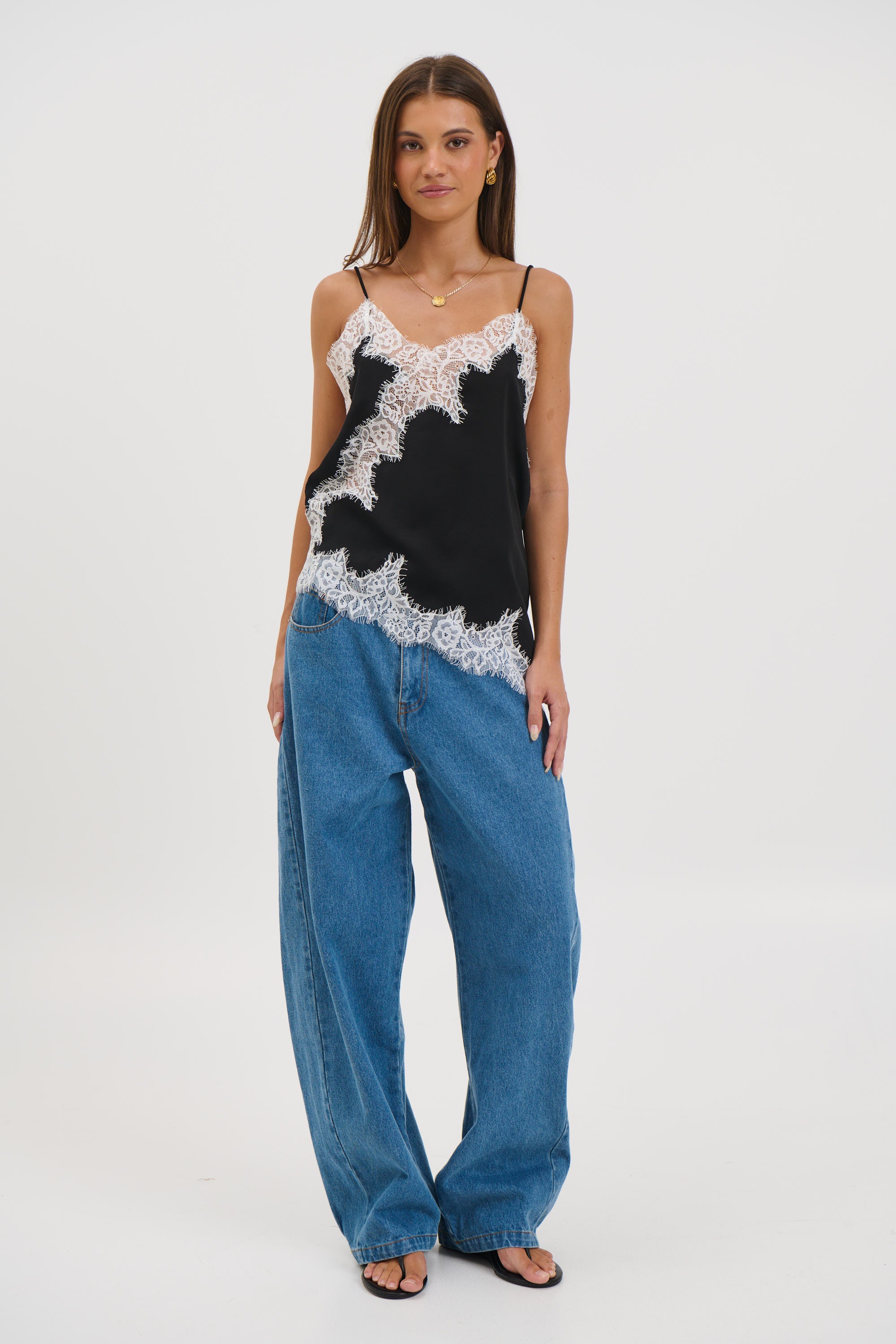 Lukas Lace Top Black