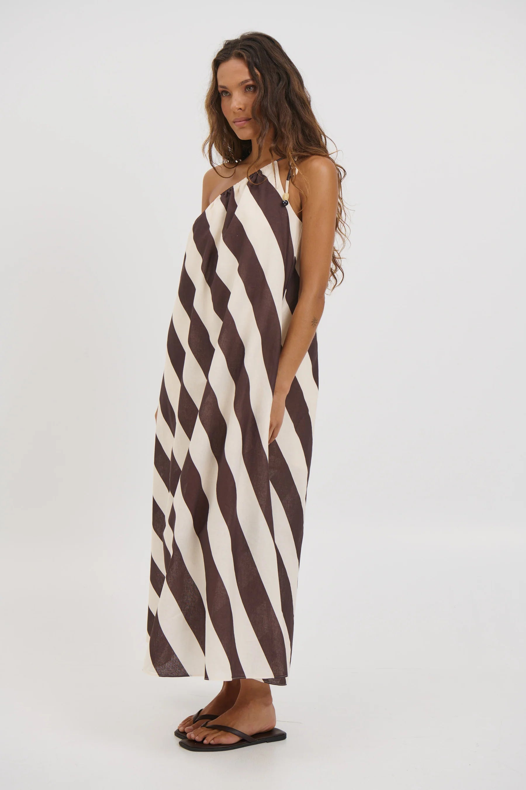 Neve Midi Dress Mocha
