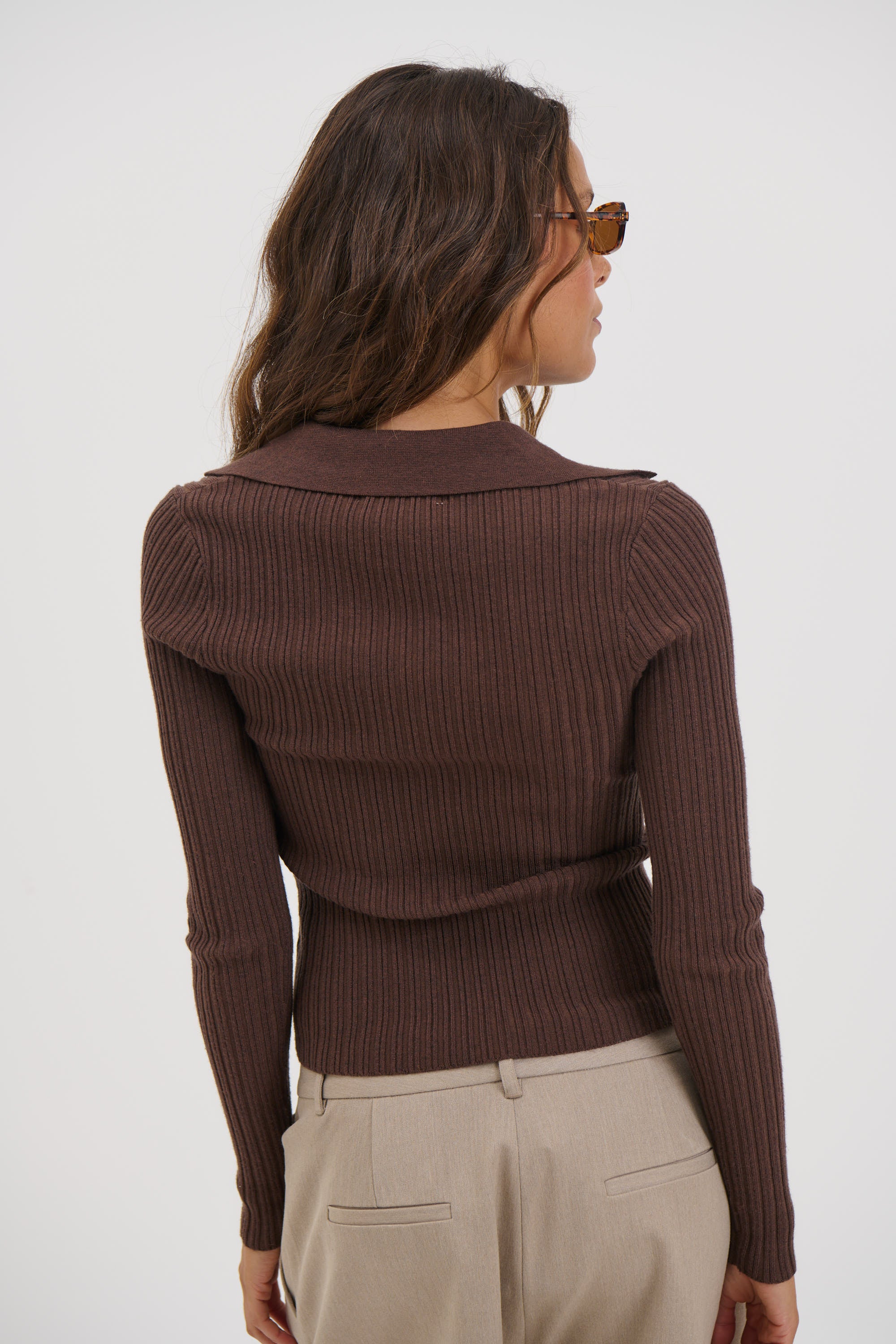 Giulia Long Sleeve Chocolate