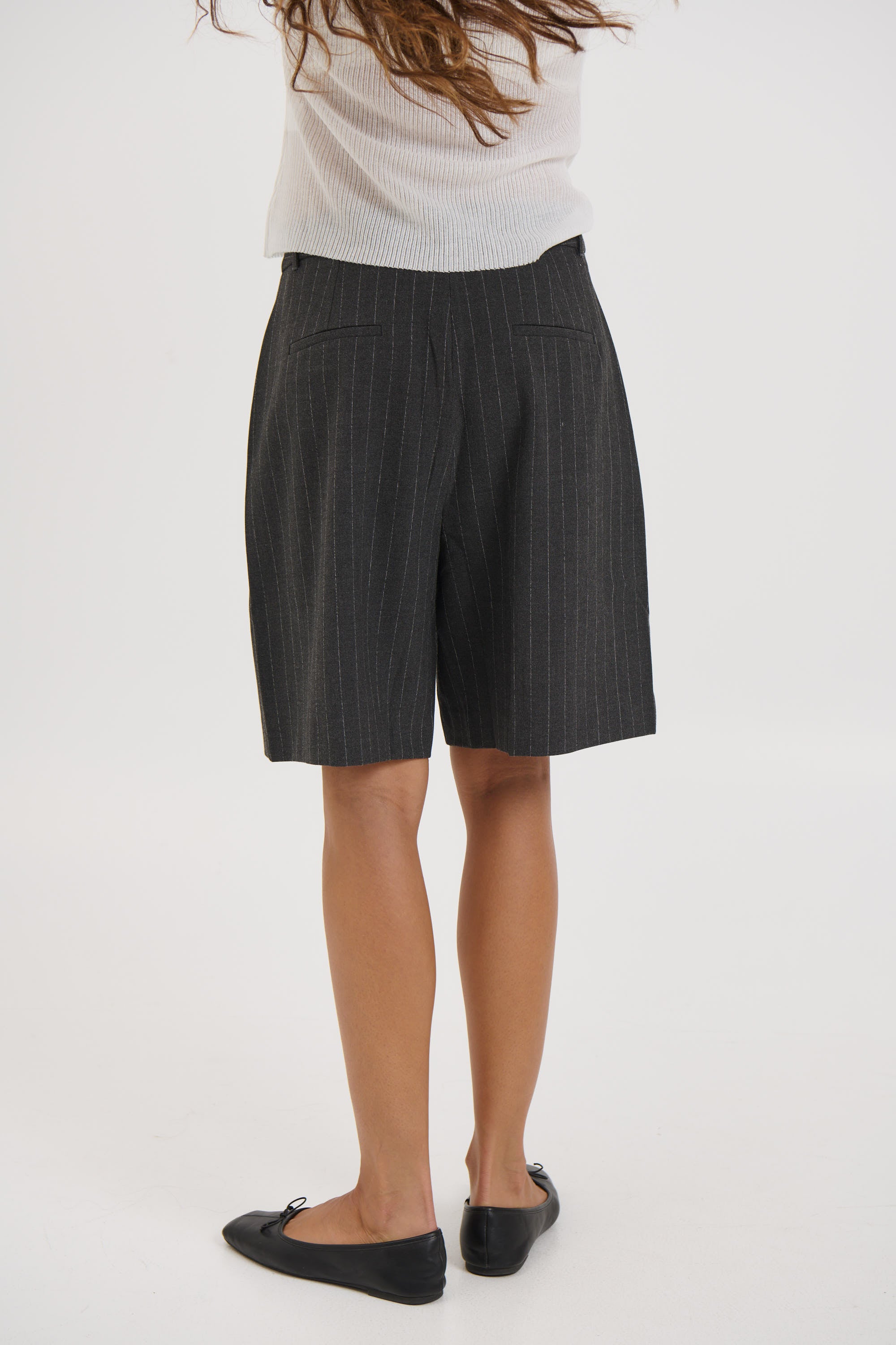 Mika Short Pinstripe