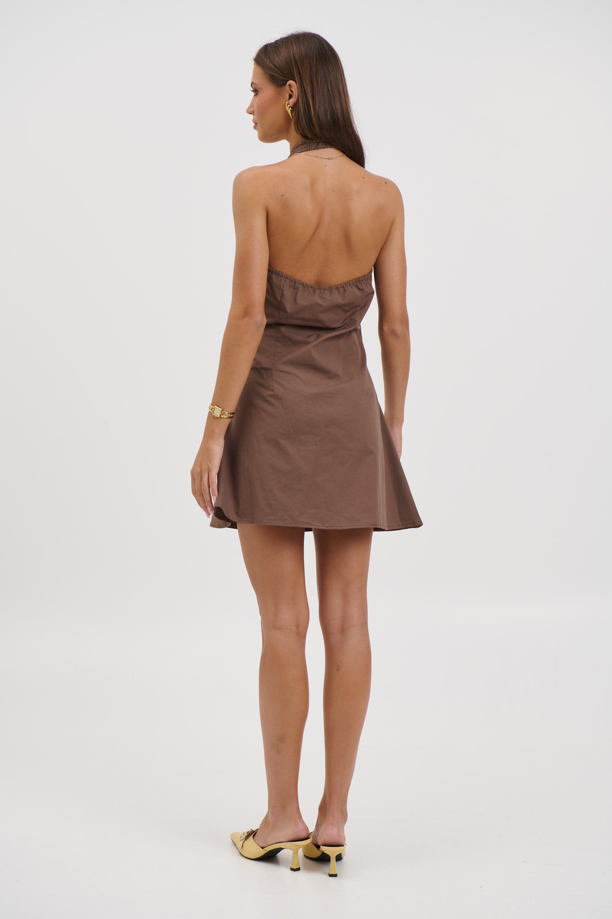 Penelope Mini Dress Chocolate