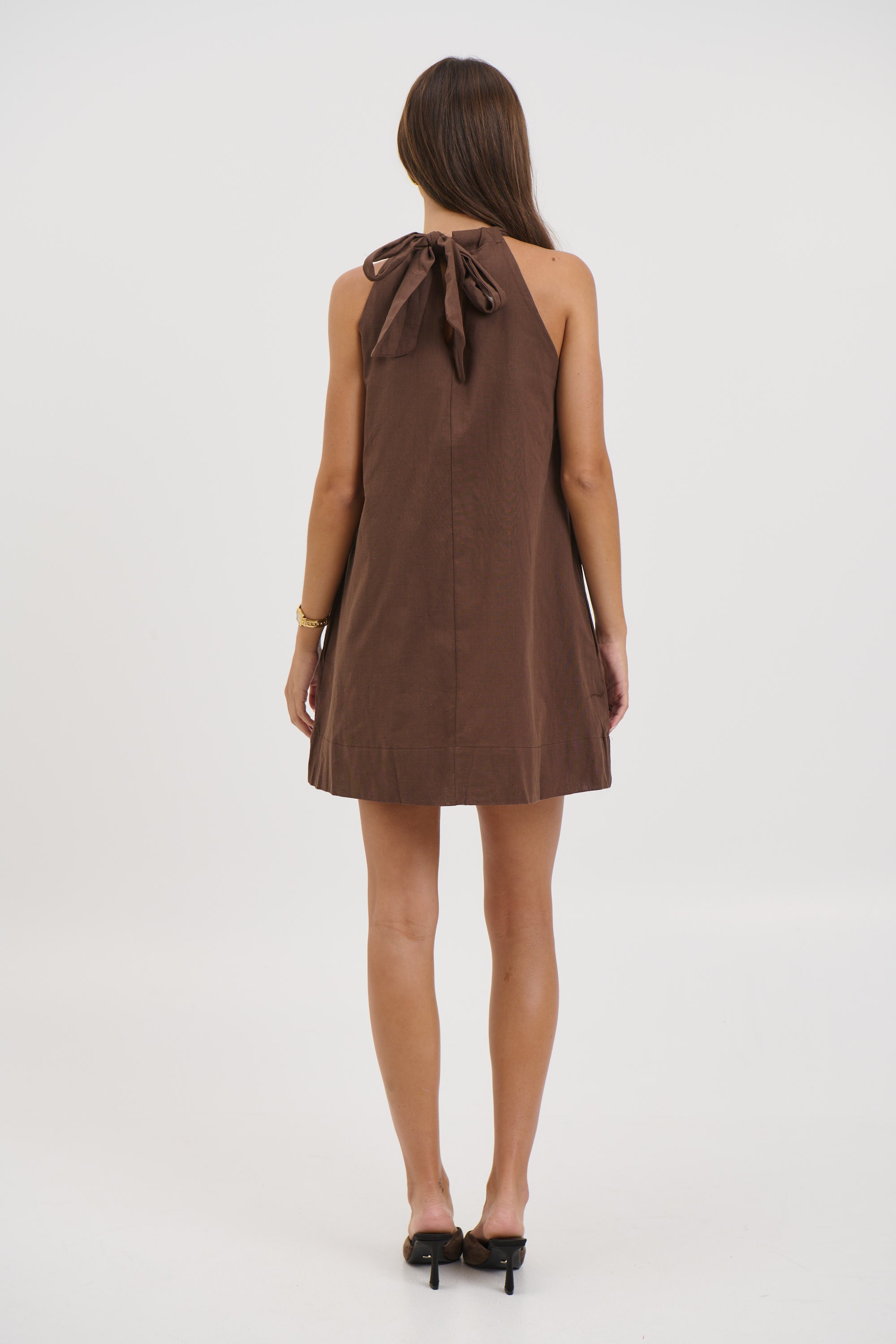 Novie Mini Dress Chocolate