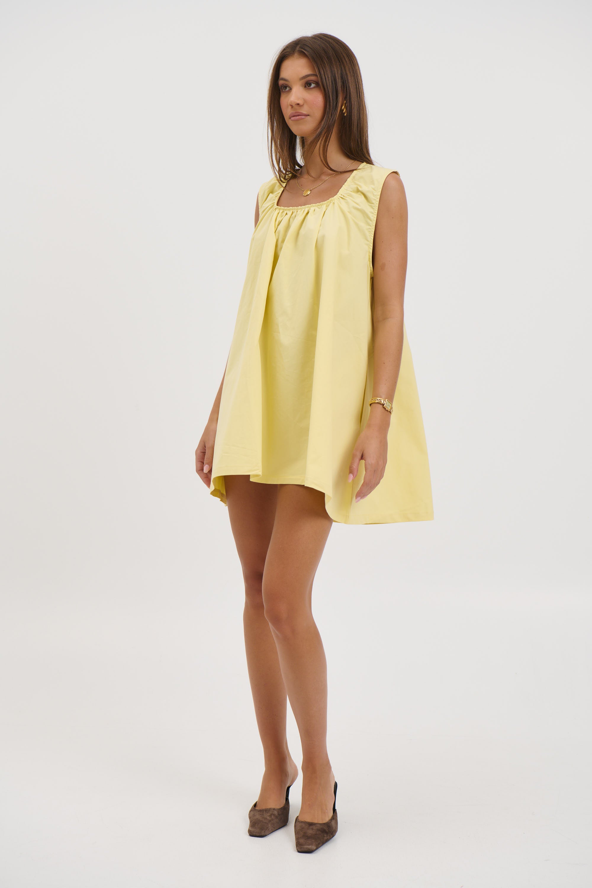 Miley Mini Dress Lemon